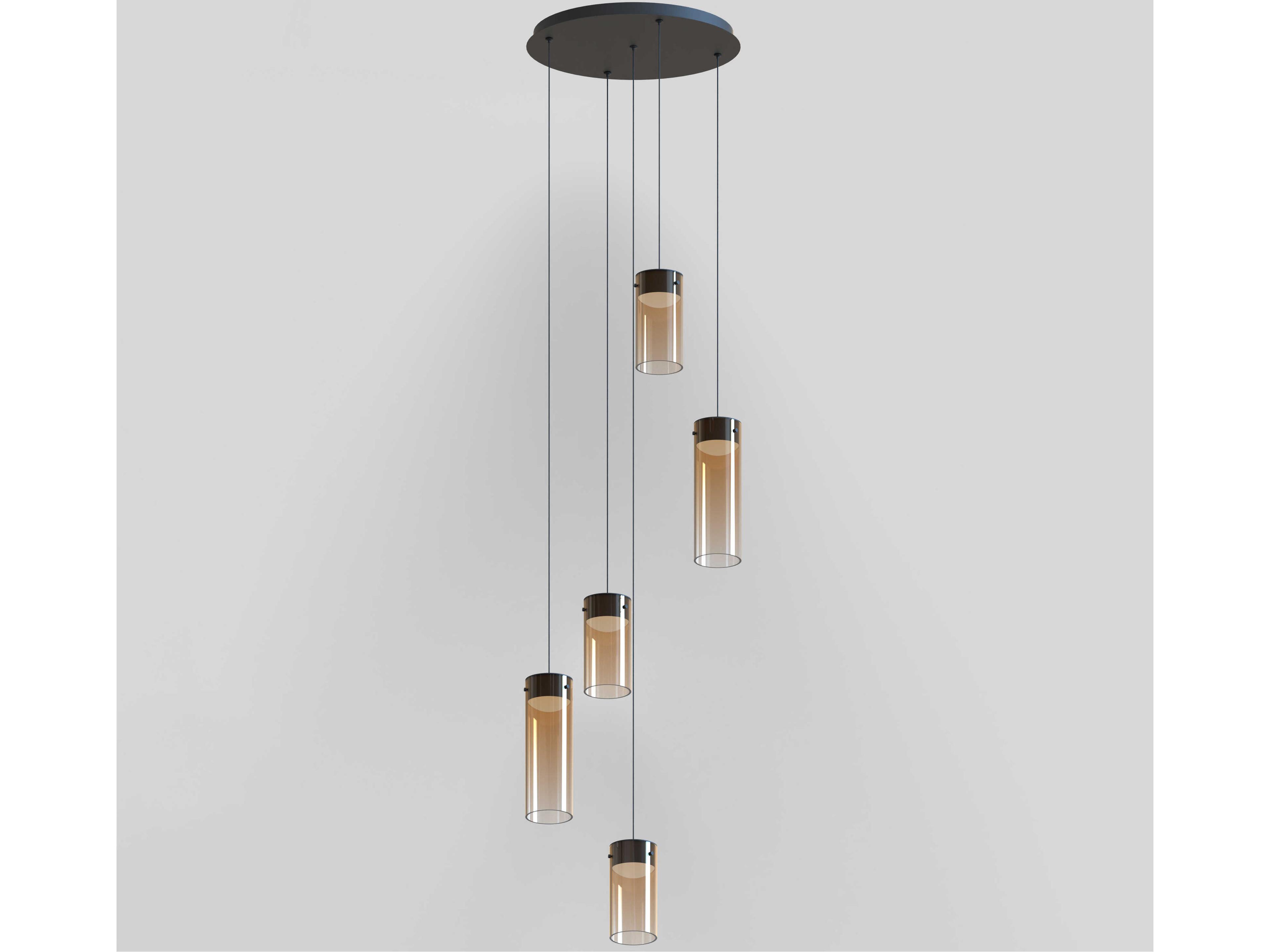 ET2 Highball 5-Light Gunmetal Cylinder Pendant