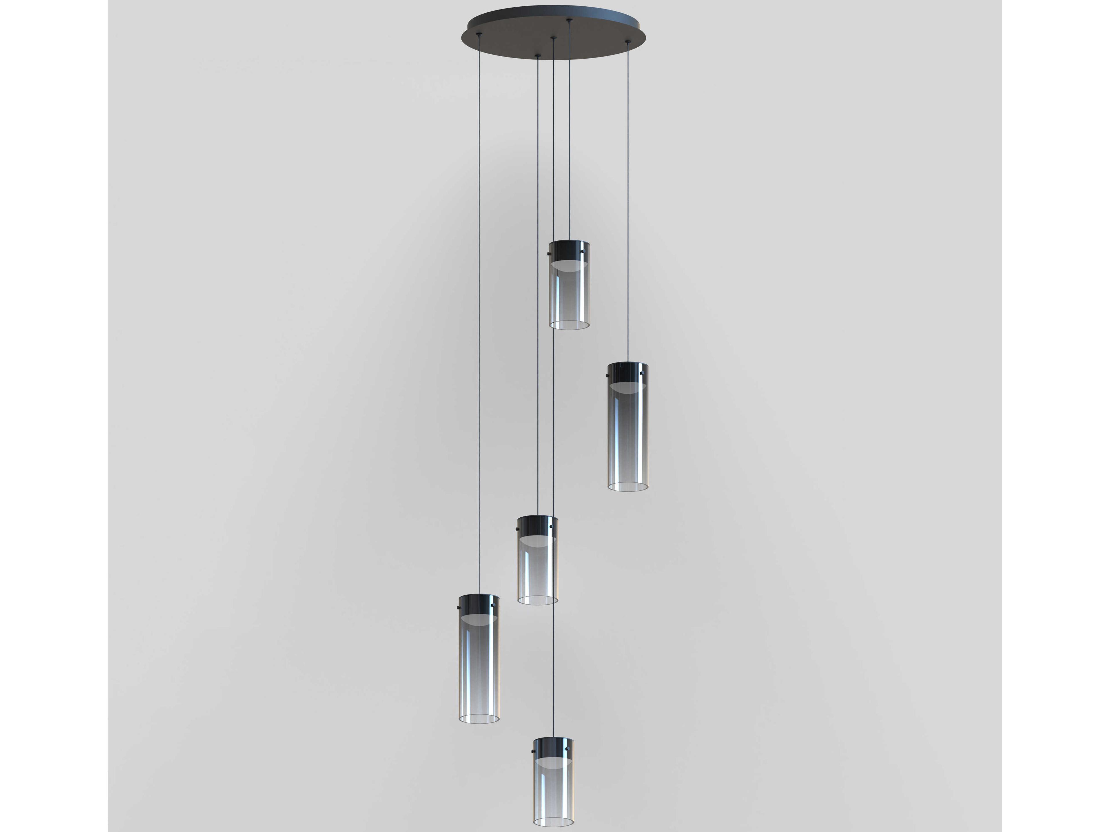 ET2 Highball 5-Light Gunmetal Cylinder Pendant