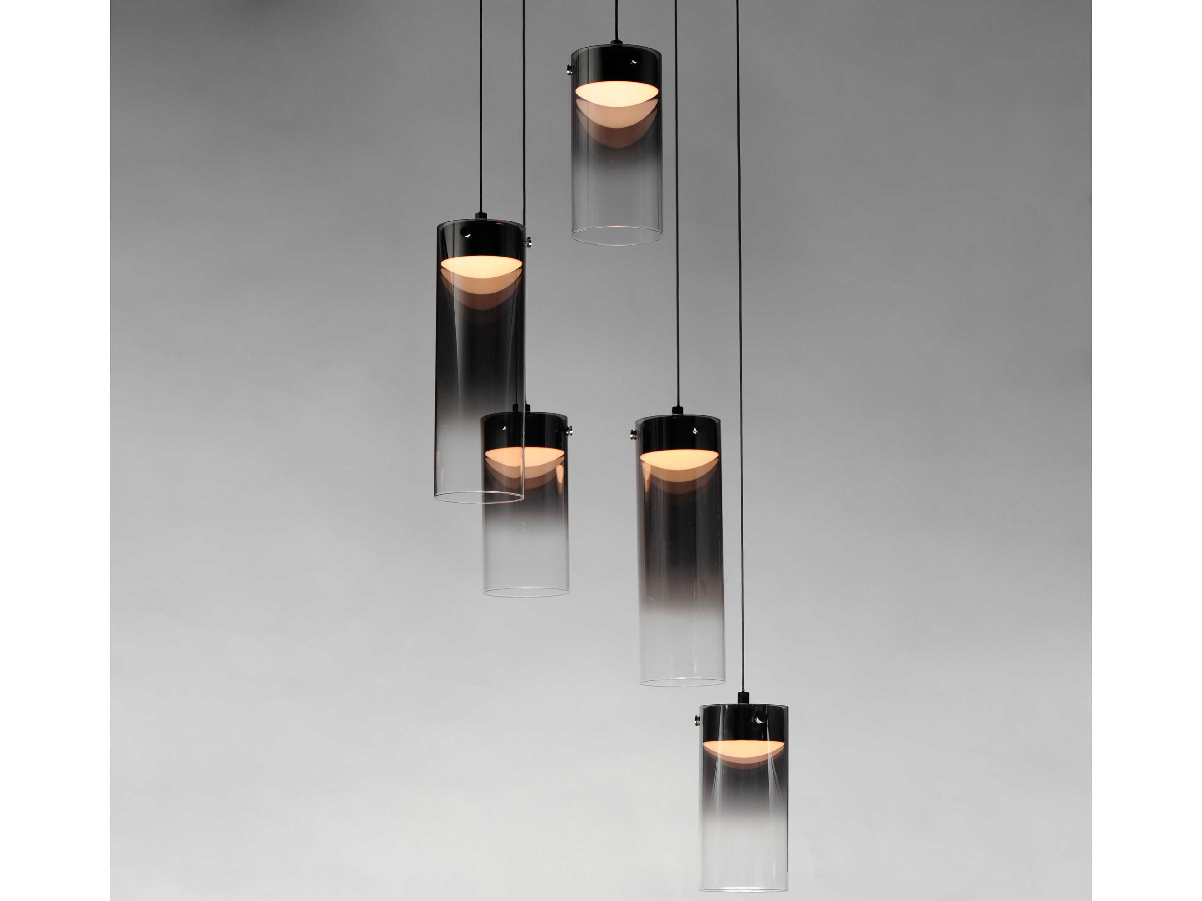 ET2 Highball 5-Light Gunmetal Cylinder Pendant