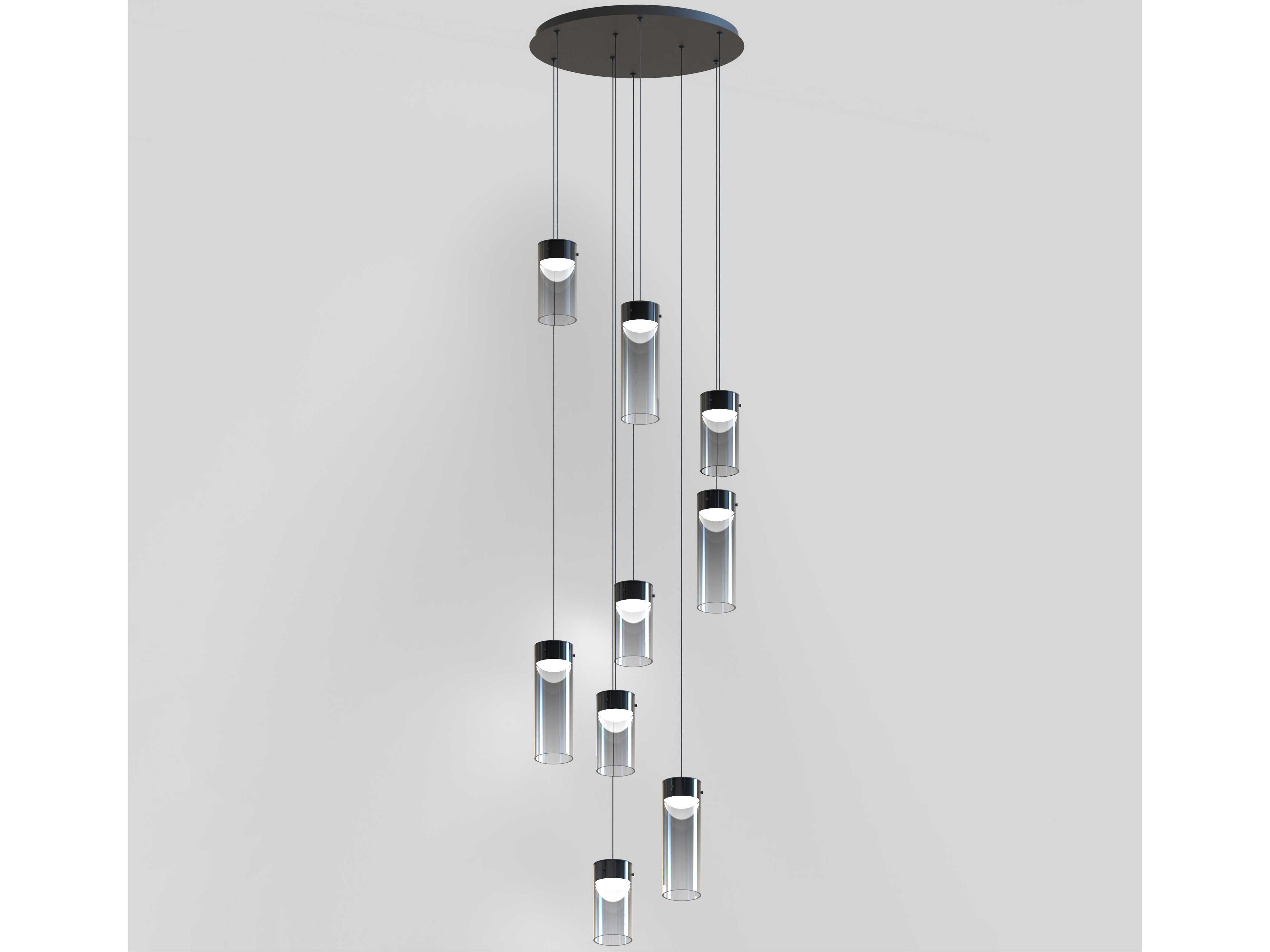 ET2 Highball 9-Light Gunmetal Cylinder Pendant