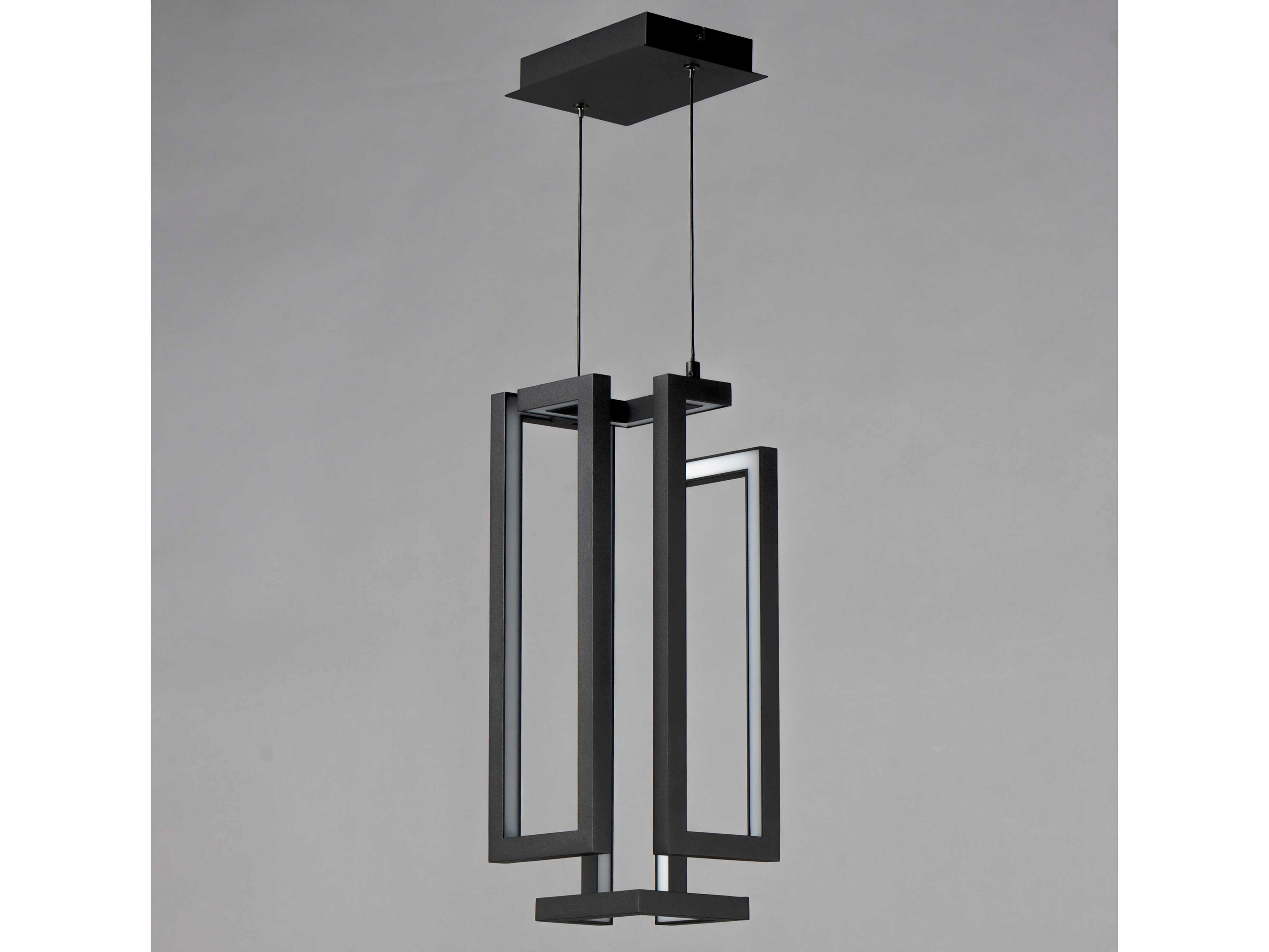 ET2 1-Light Black LED Geometric Pendant