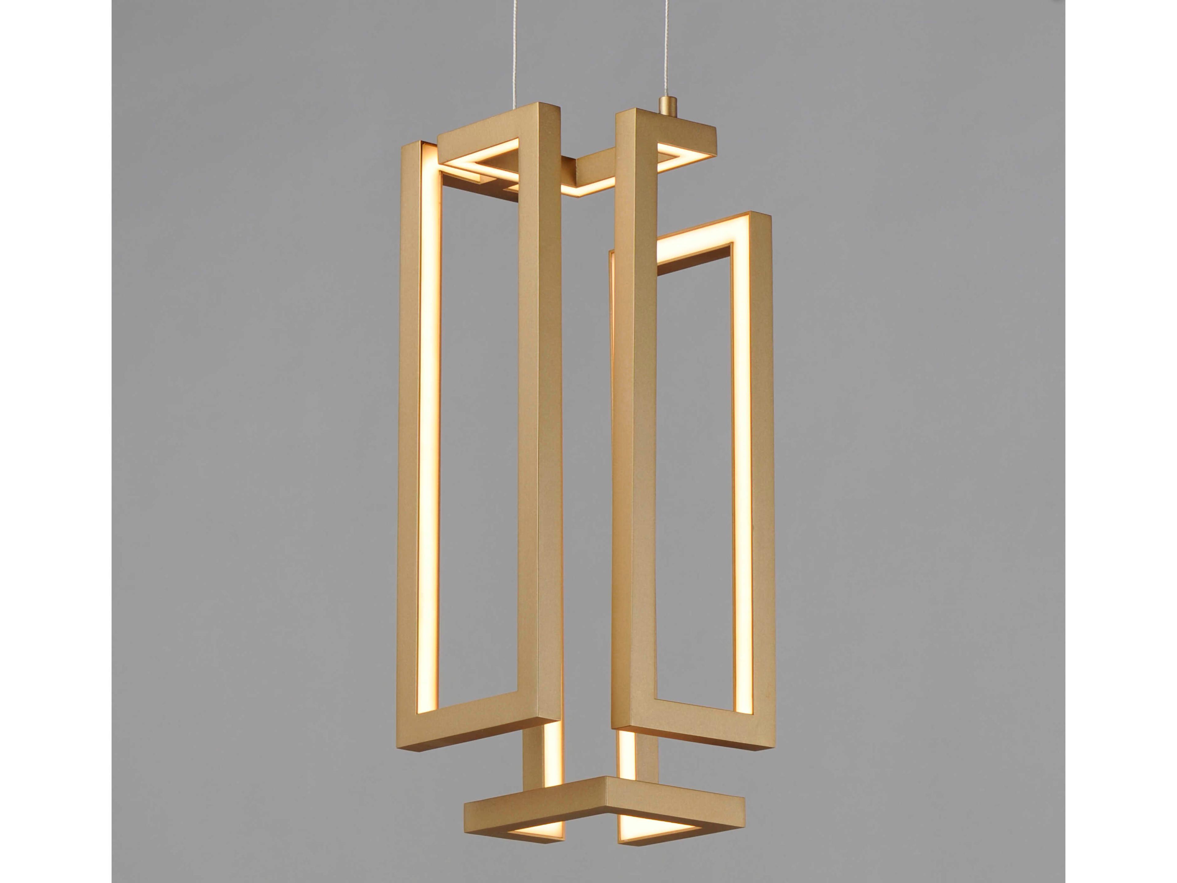 ET2 1-Light Gold LED Geometric Pendant