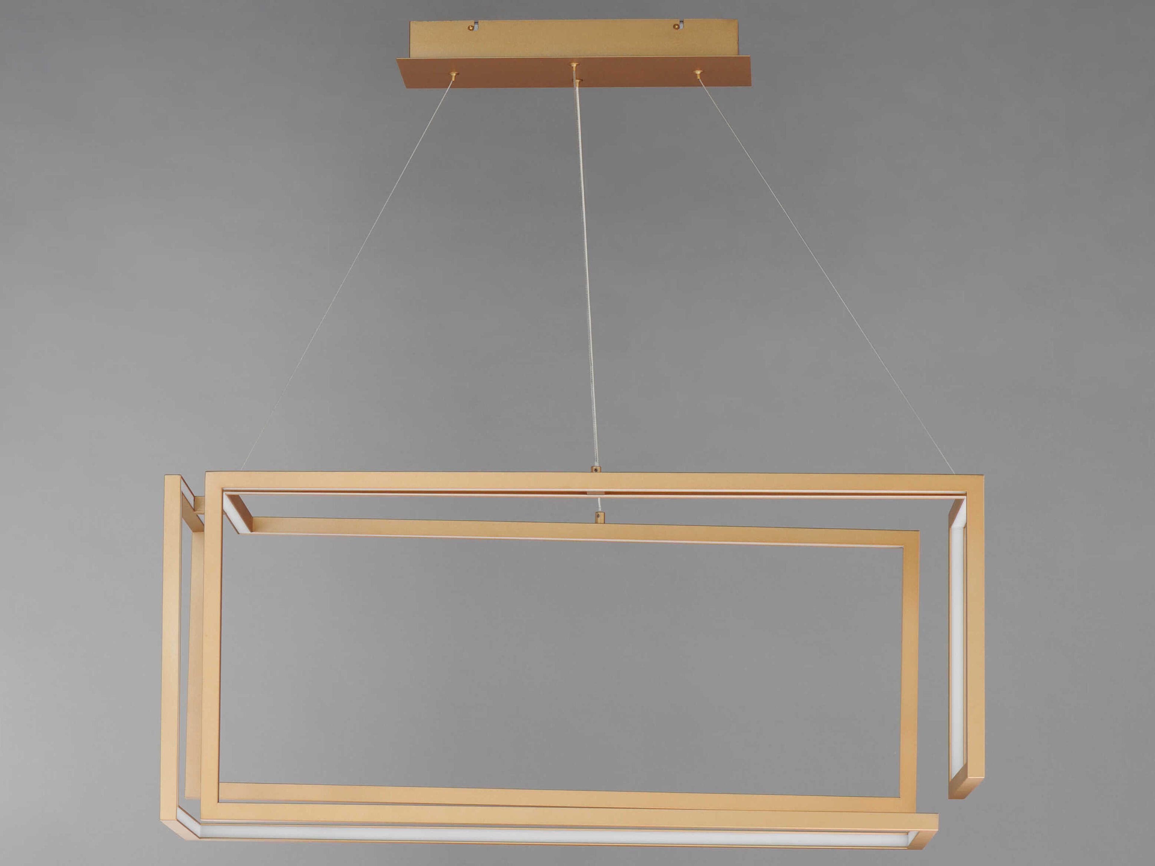 ET2 Penrose 1-Light Gold LED Geometric Linear Island Pendant