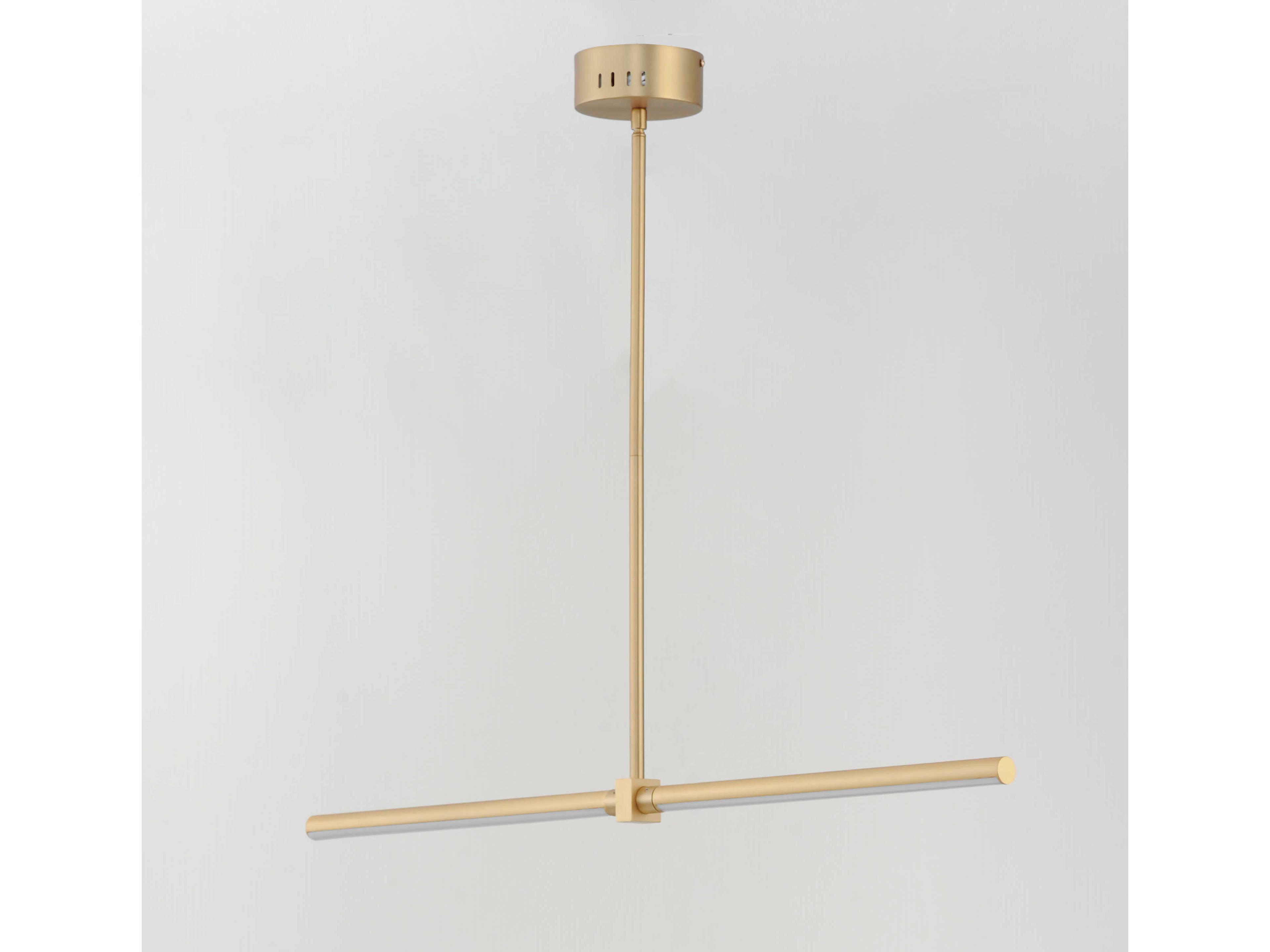 ET2 Dorian 2-Light Gold LED Linear Island Pendant