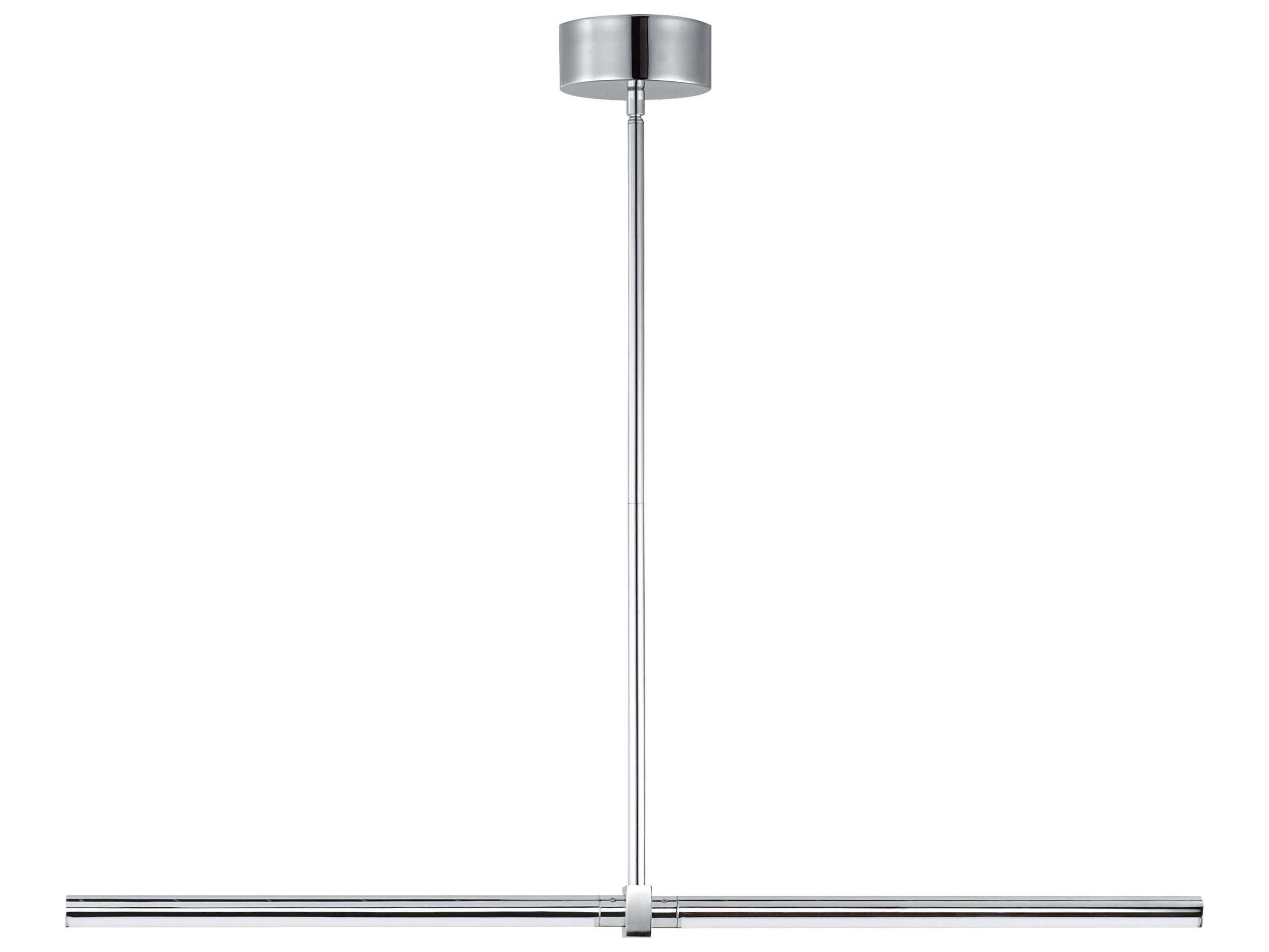 Dorian 2-Light Polished Chrome LED Linear Island Pendant