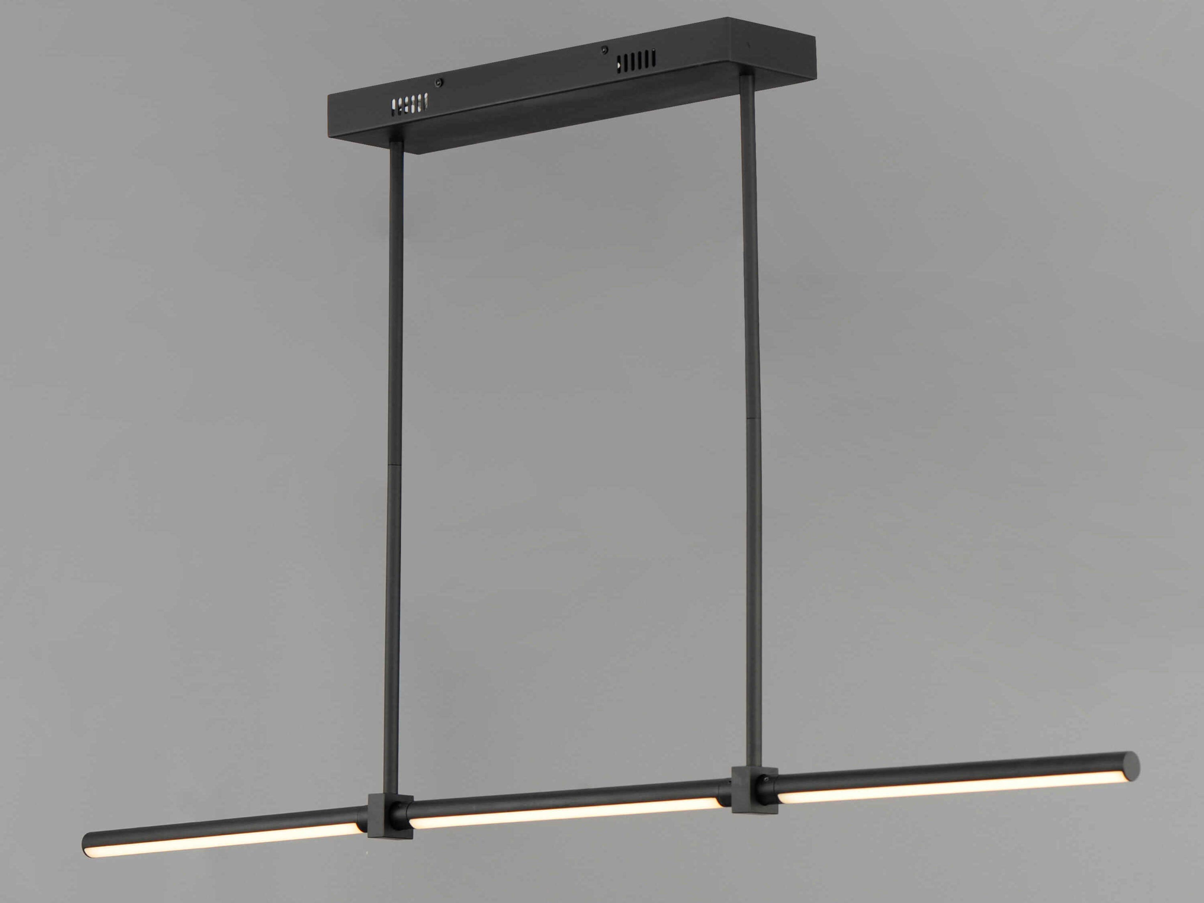 ET2 Dorian 3-Light Black LED Linear Island Pendant