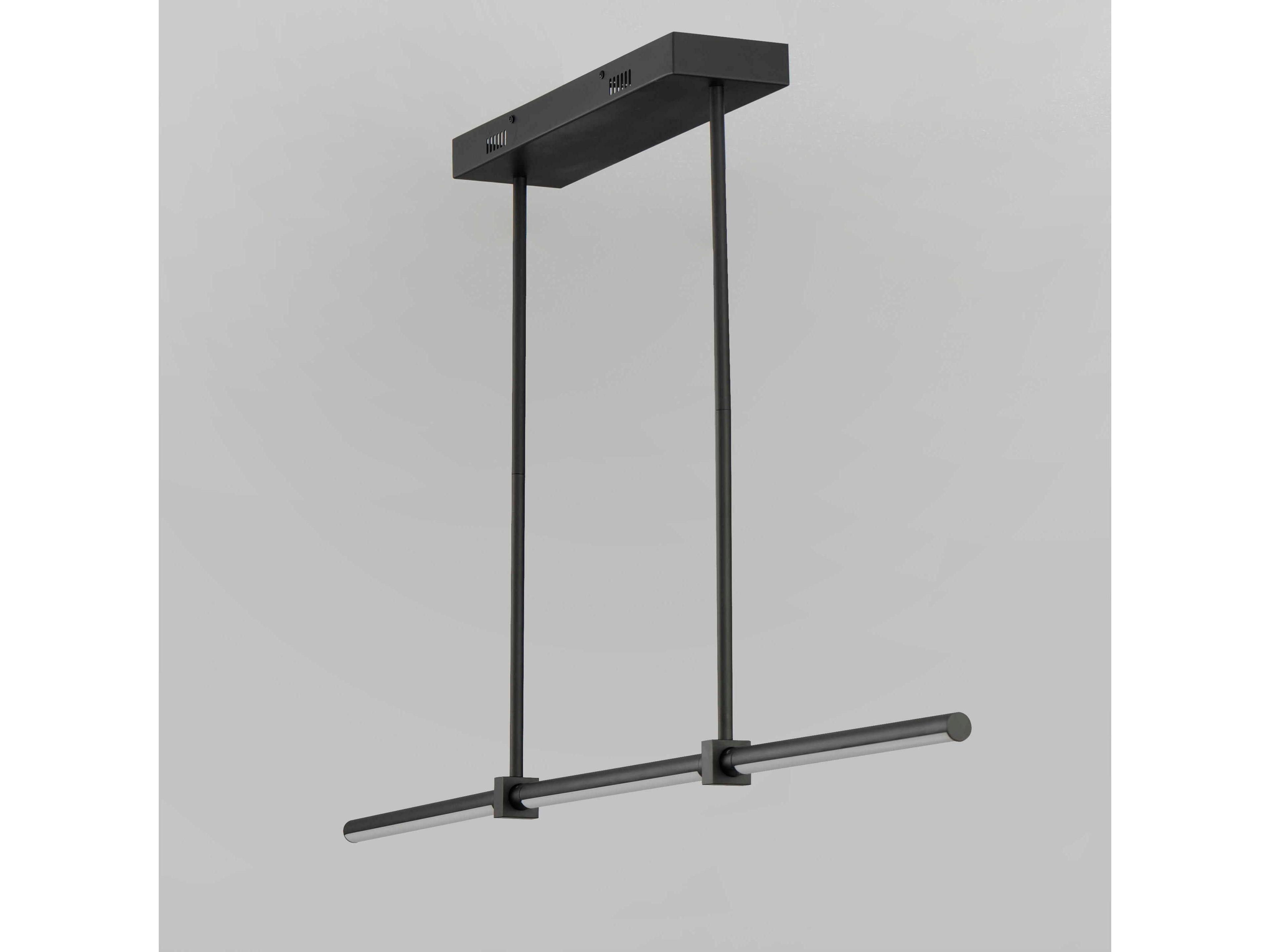 ET2 Dorian 3-Light Black LED Linear Island Pendant