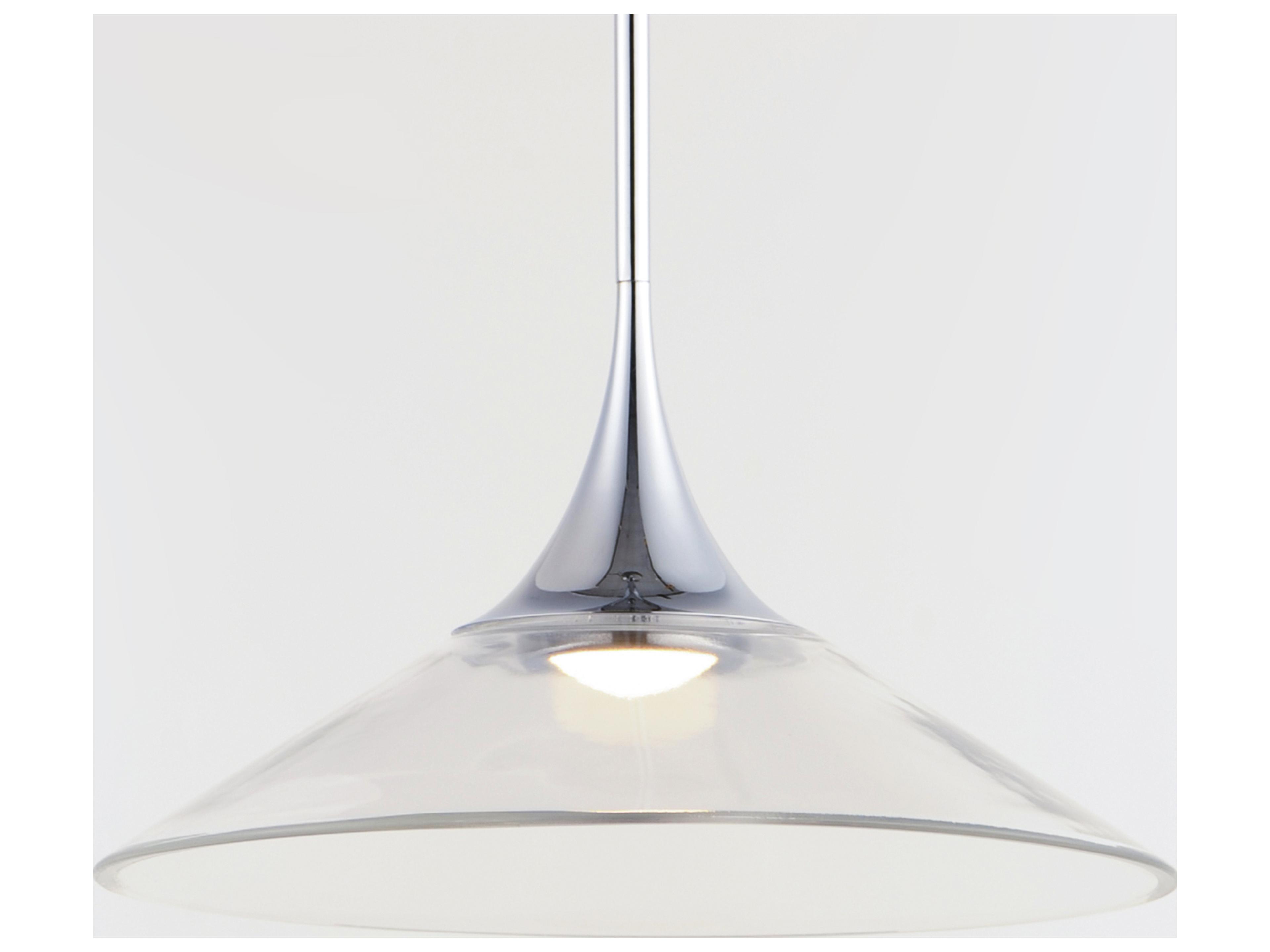ET2 Cono 5-Light Polished Chrome Glass LED Pendant