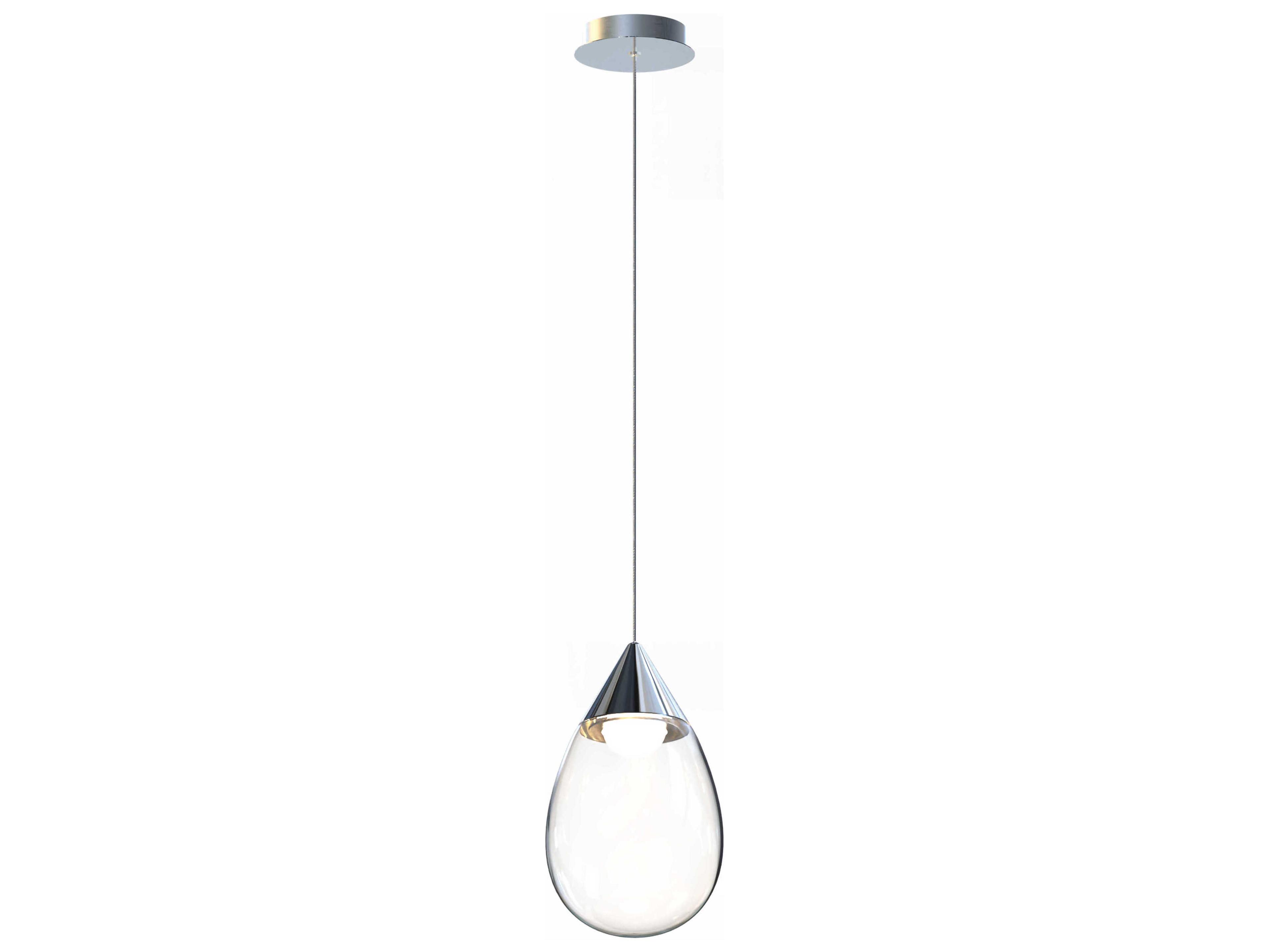 1-Light Polished Chrome Mini Pendant
