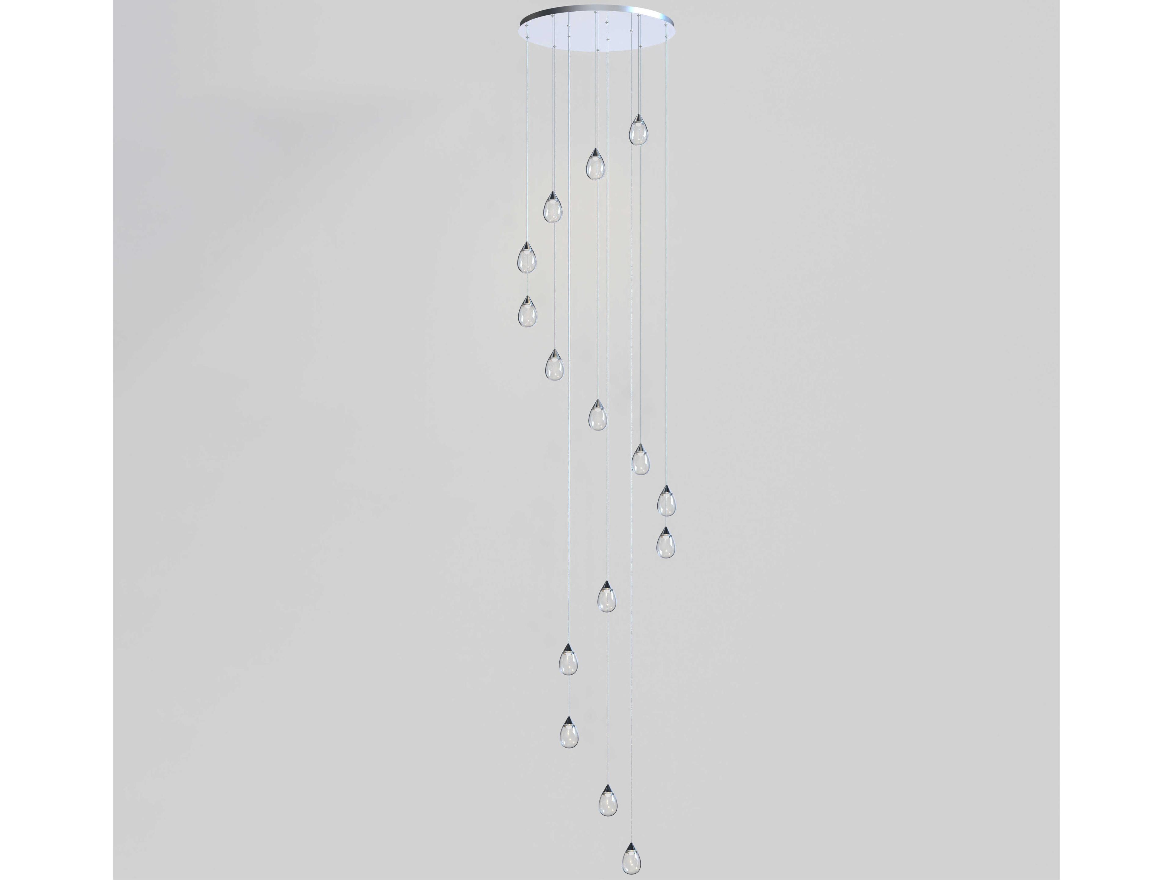 ET2 Dewdrop 15-Light Polished Chrome Pendant