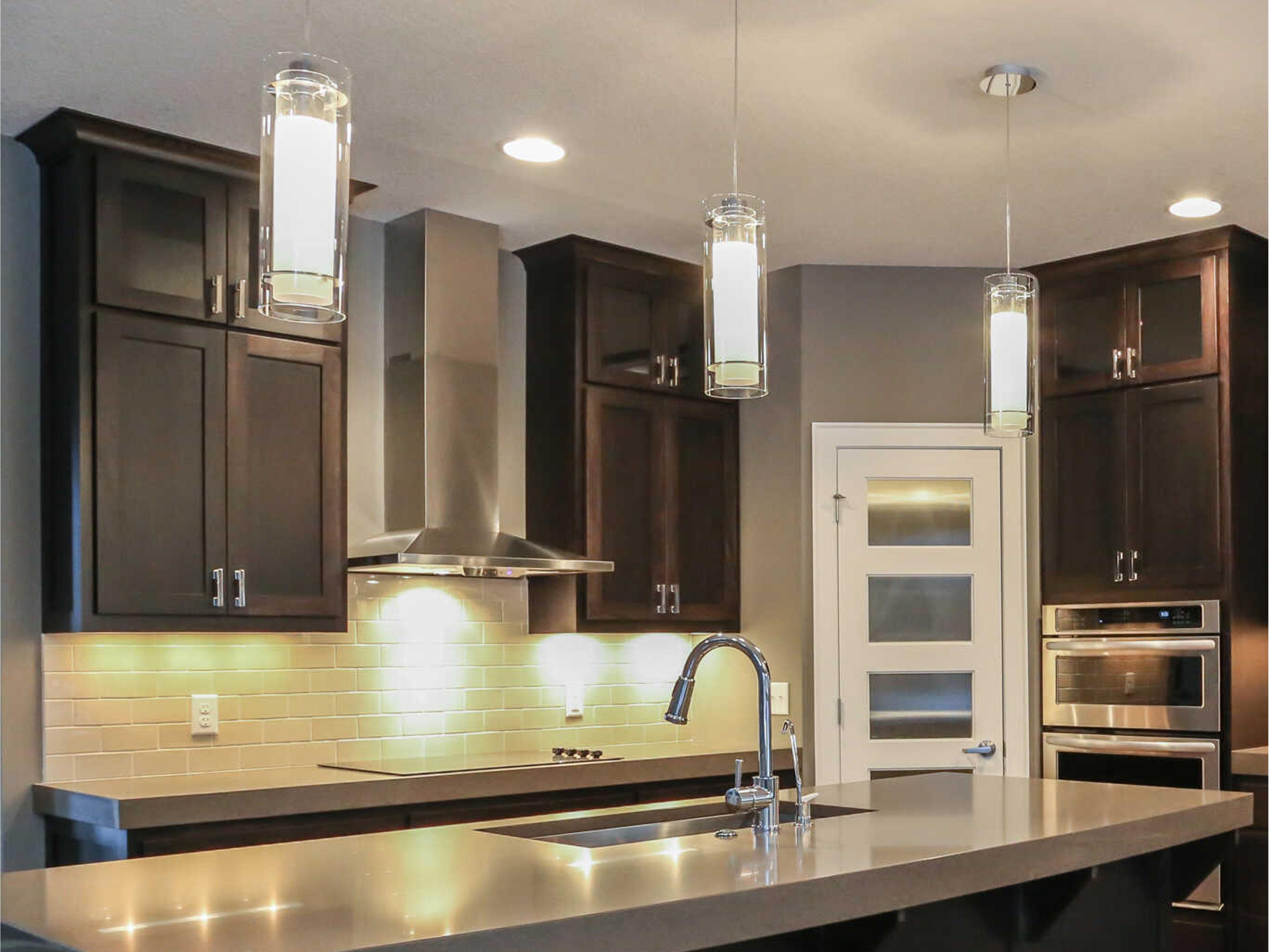 ET2 1-Light Polished Chrome Glass Cylinder Mini Pendant