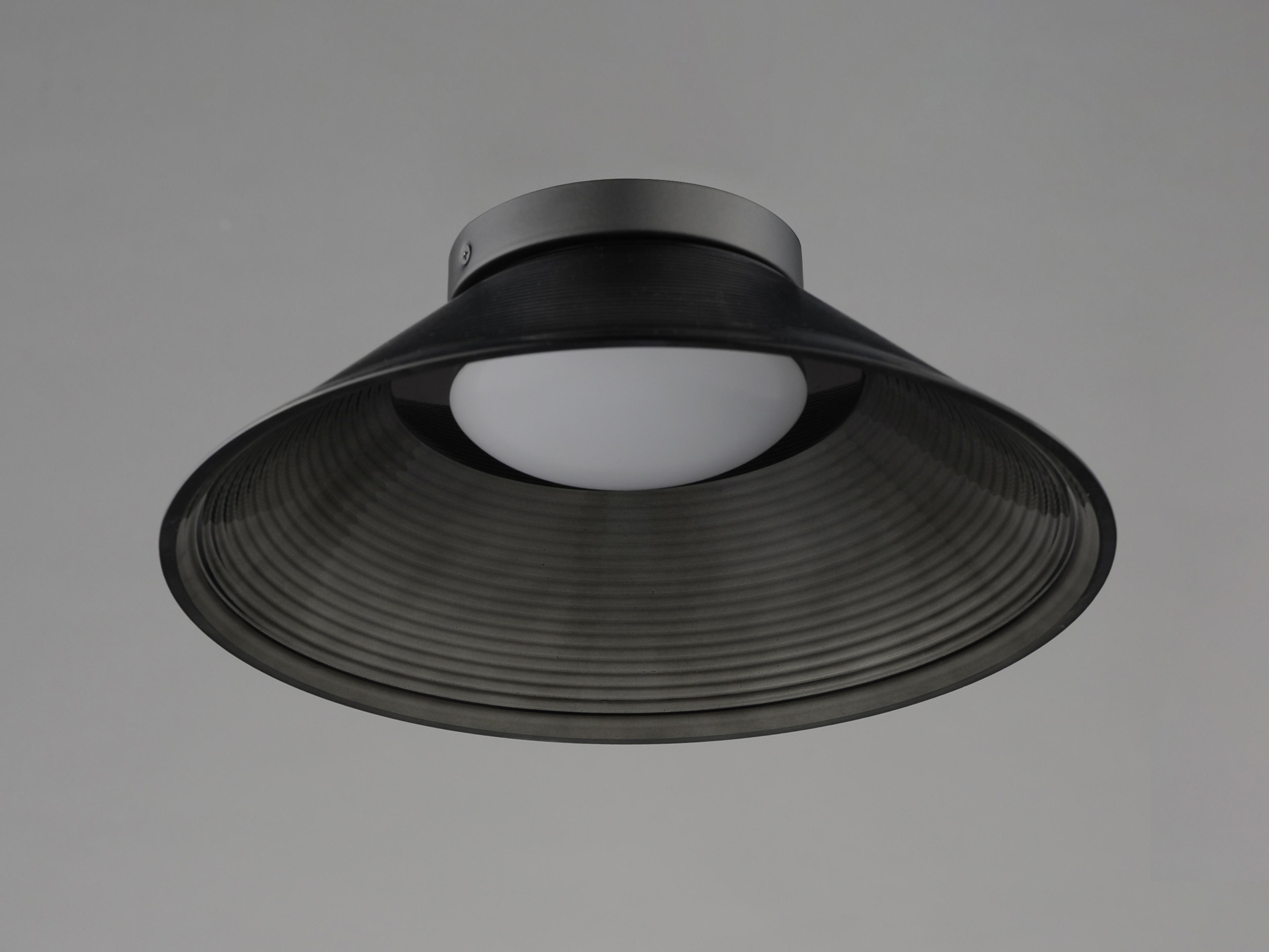 ET2 Jensen 1-Light Black Flush Mount