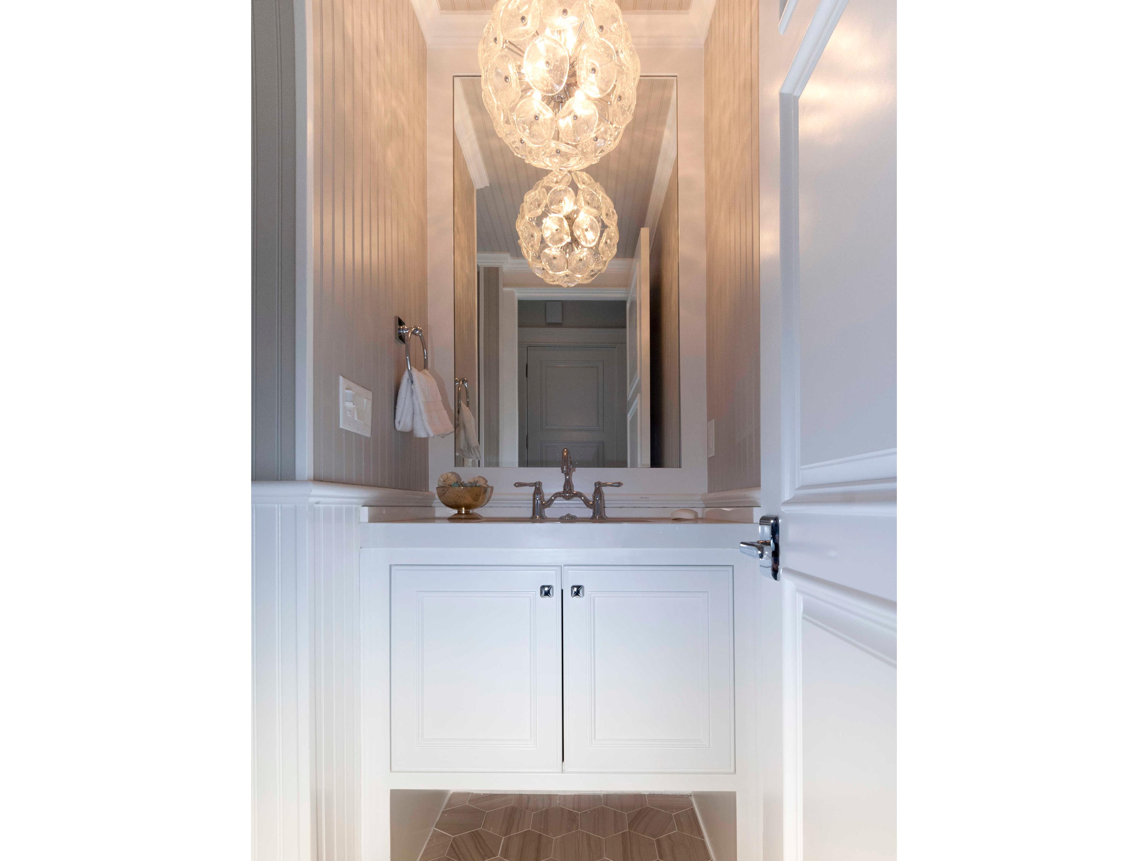 ET2 Fiori 20-Light Polished Chrome Glass Globe Pendant