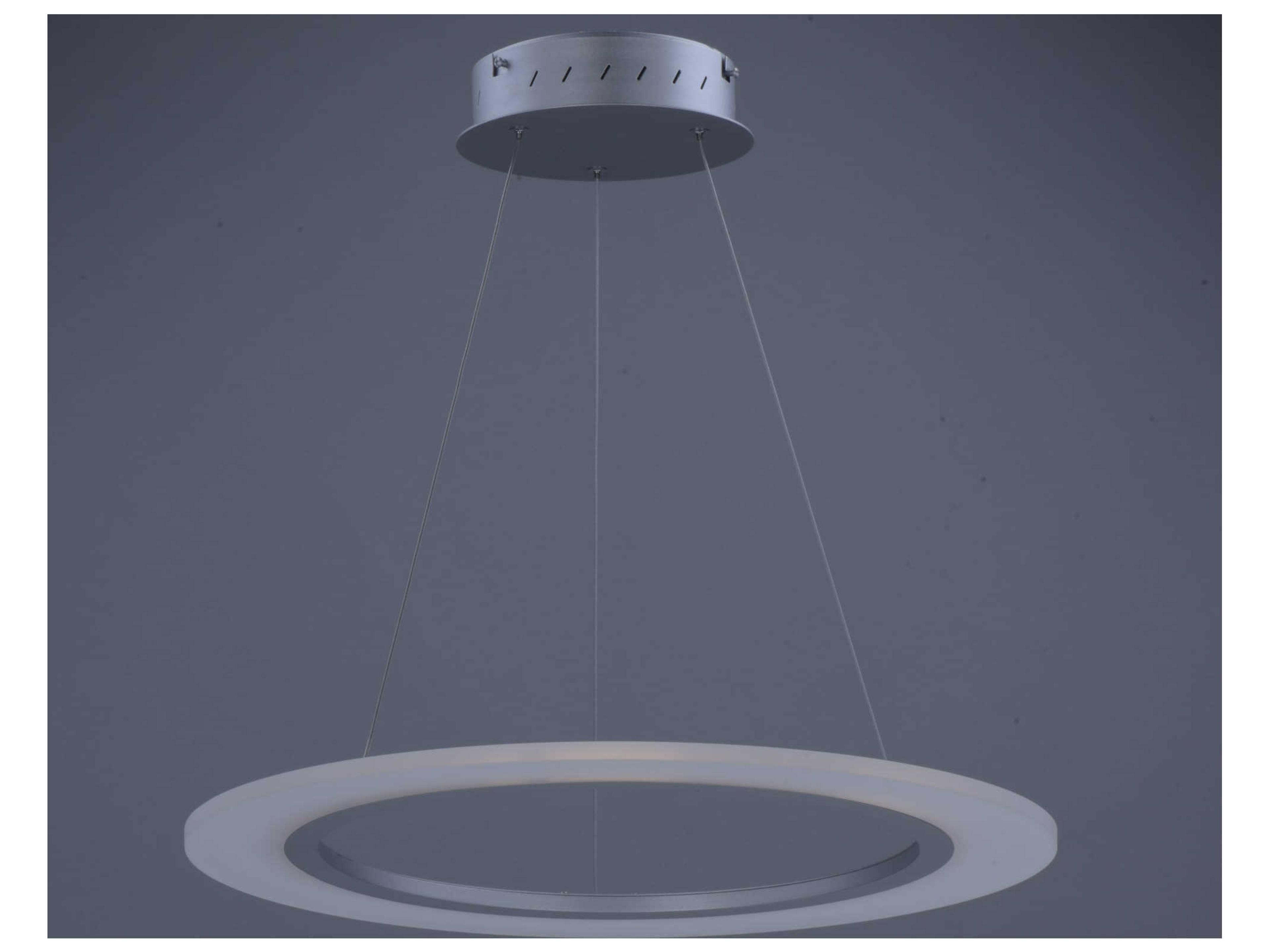 ET2 Saturn Ii Led 1-Light Matte Silver LED Round Pendant