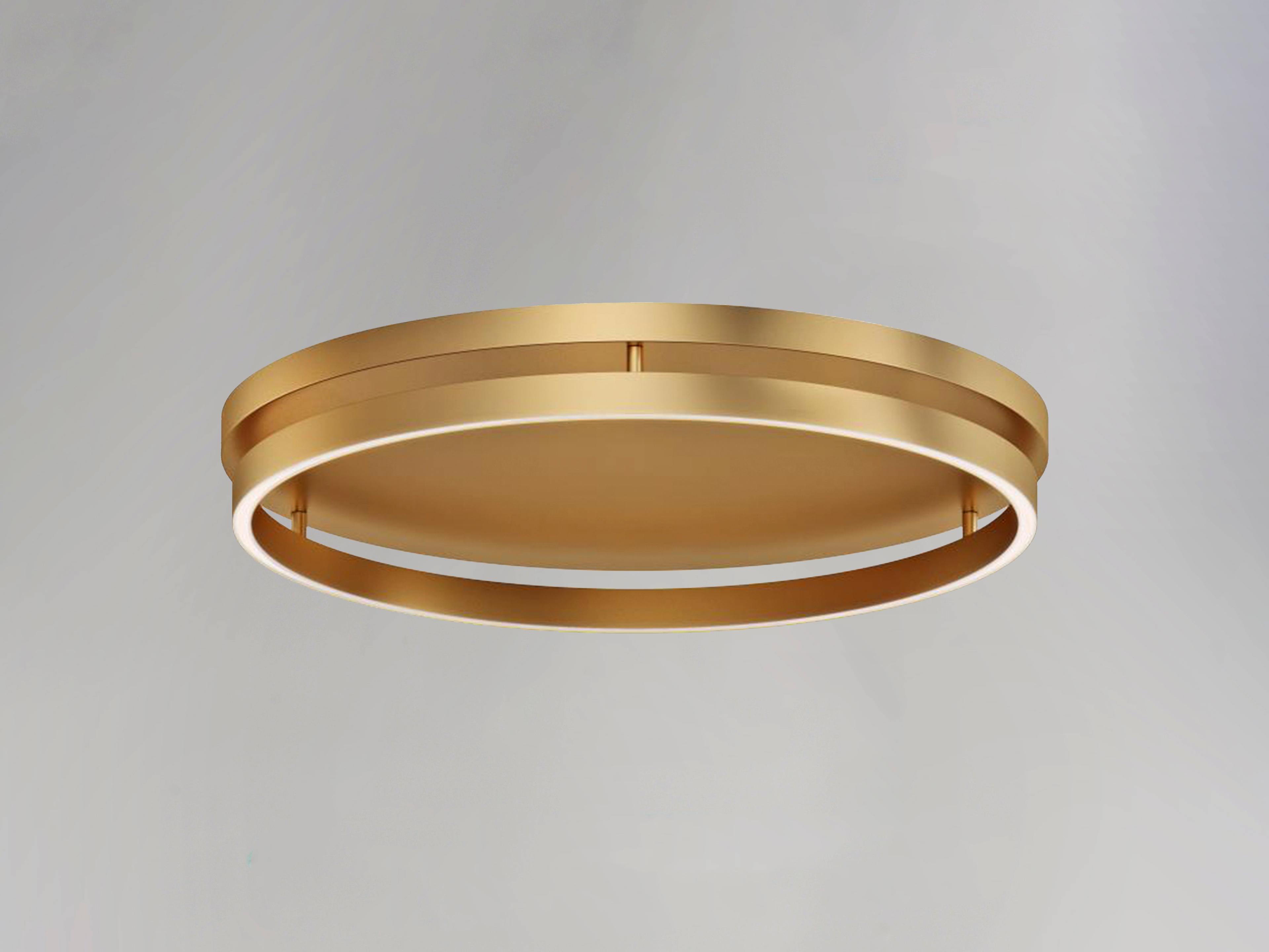 ET2 Groove 1-Light Gold LED Flush Mount