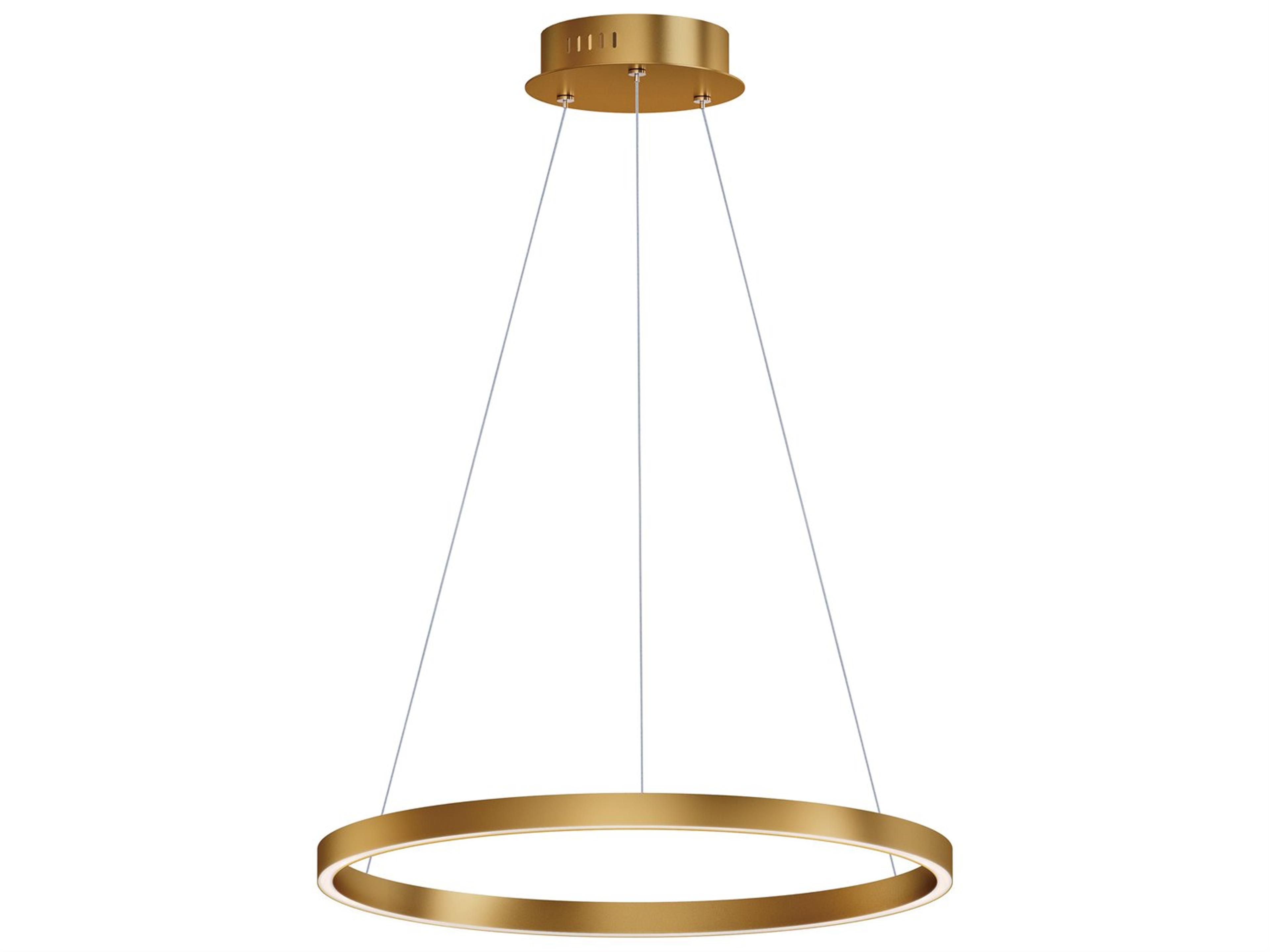 Groove 1-Light Gold LED Pendant