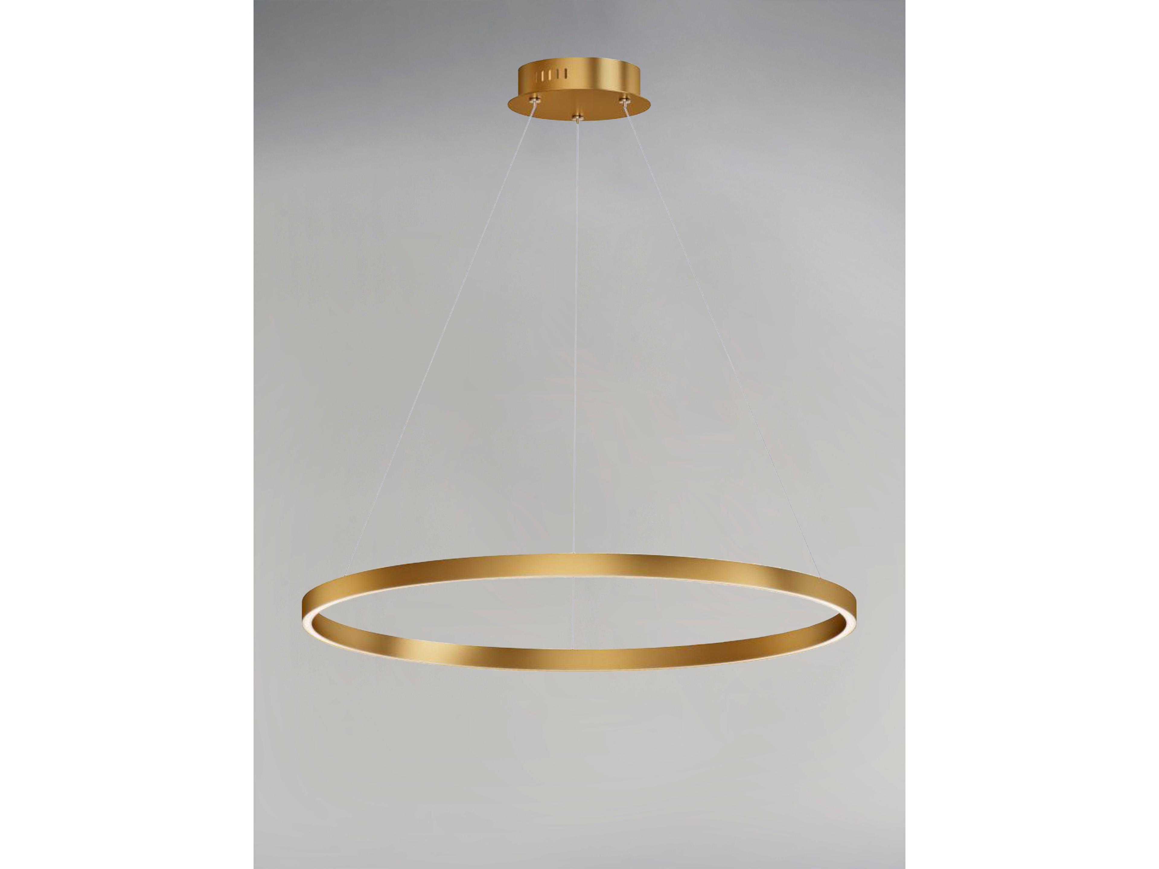 ET2 Groove 1-Light Gold LED Round Pendant