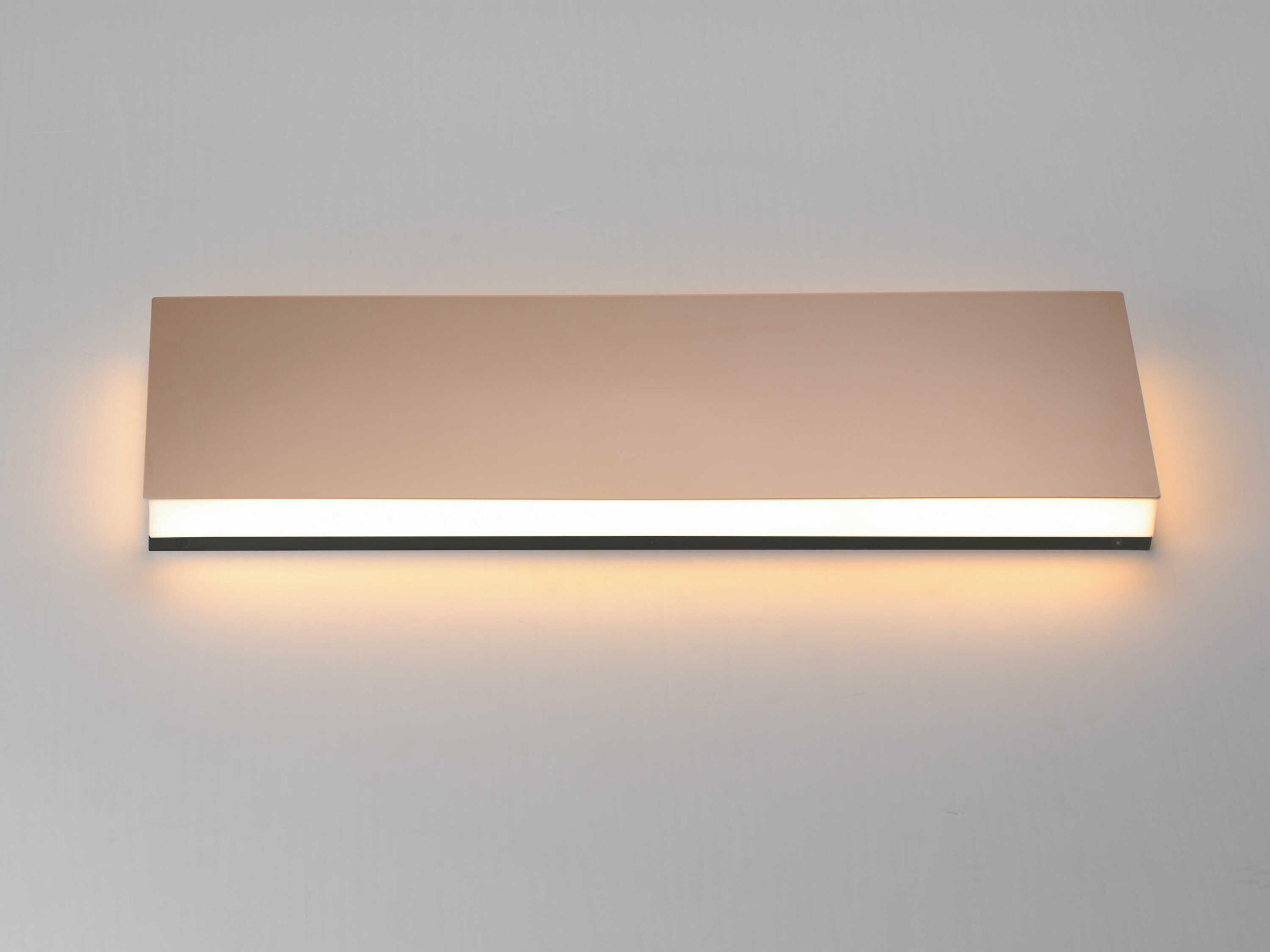 ET2 Embosse 1-Light Polished Bronze LED Vanity Light