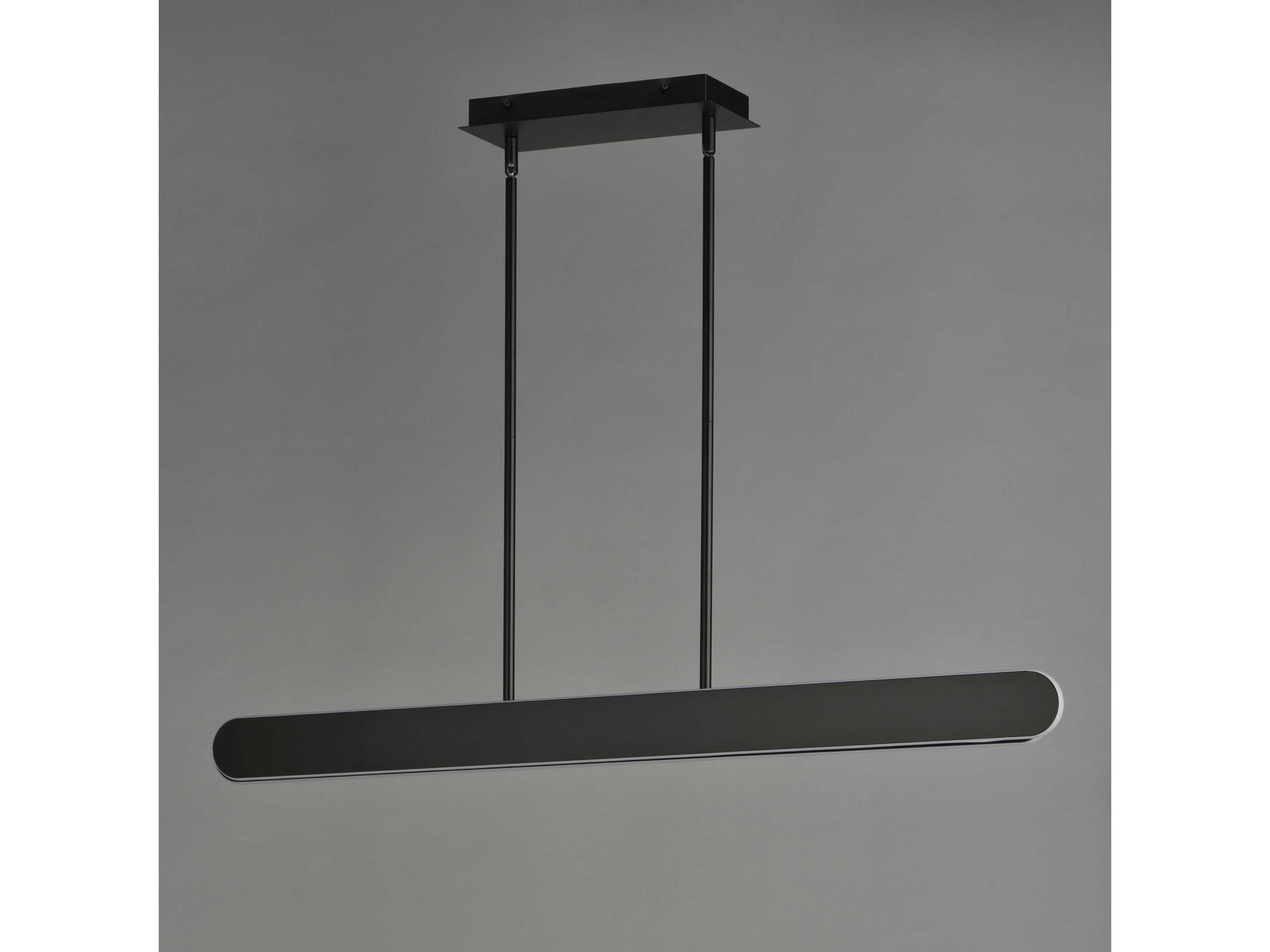 ET2 Belt 2-Light Black Linear Island Pendant