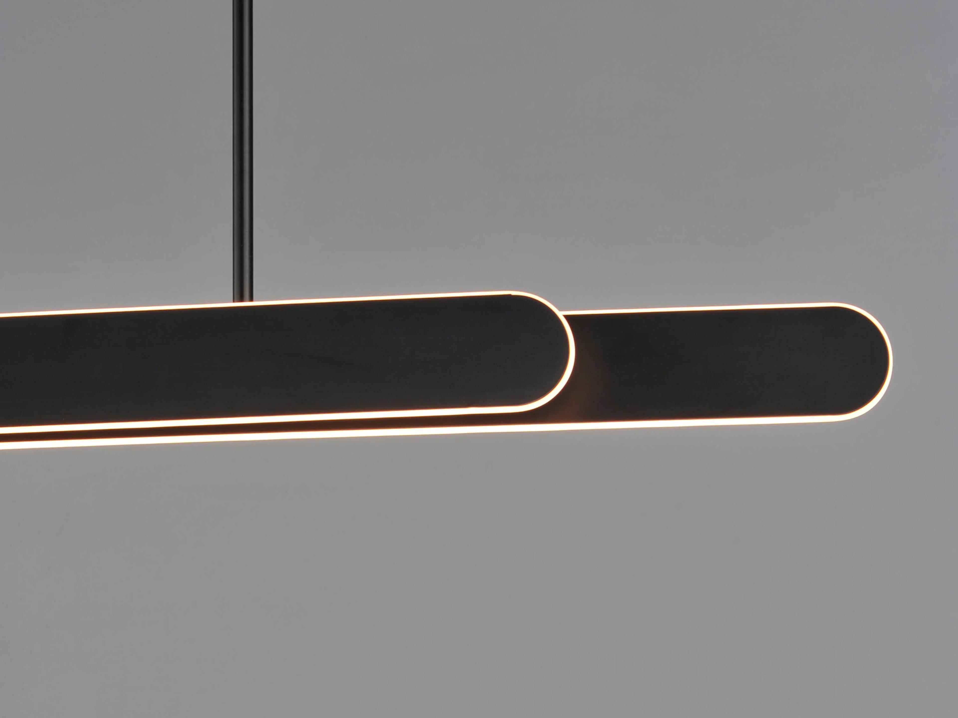 ET2 Belt 2-Light Black Linear Island Pendant