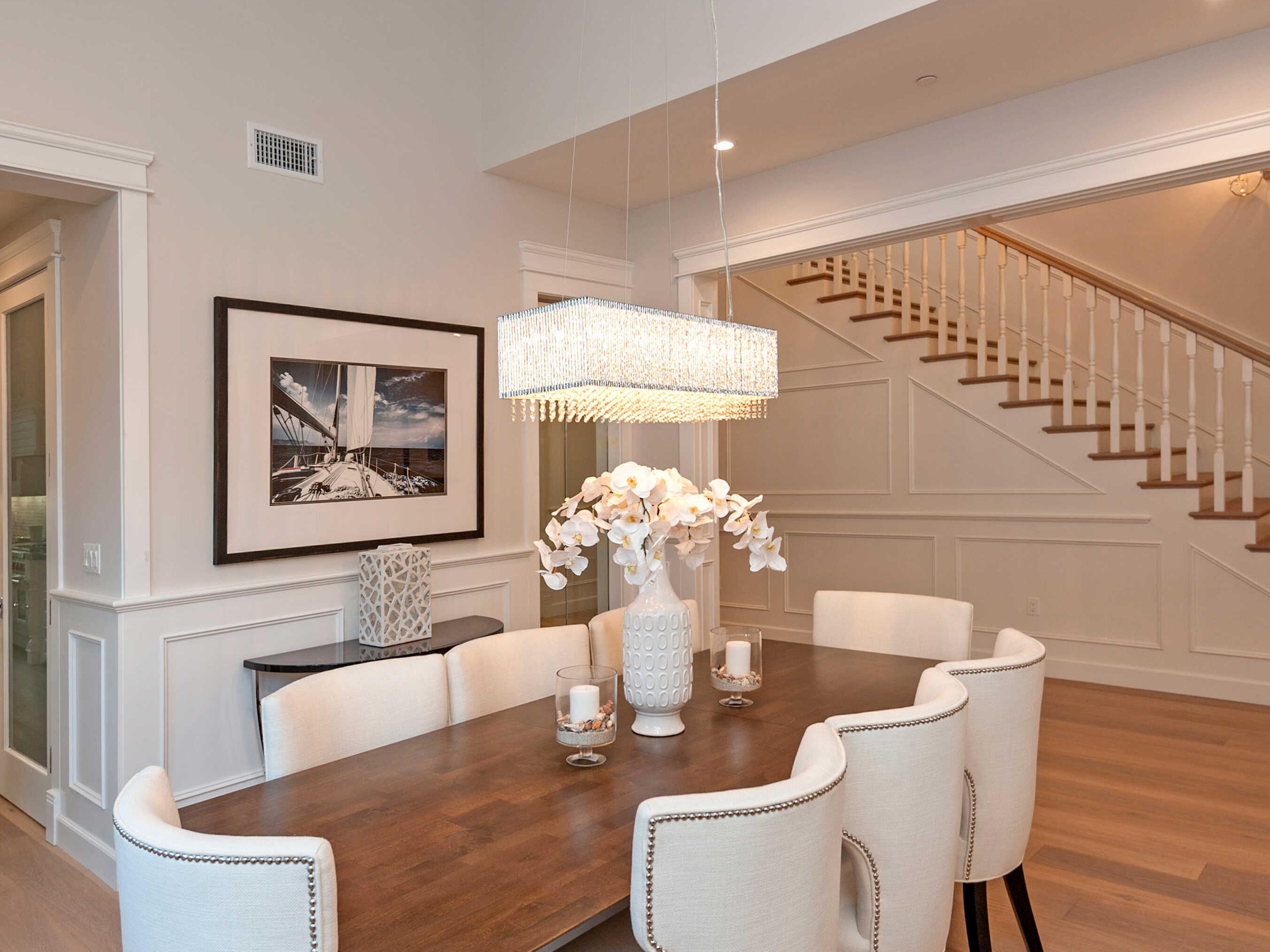 ET2 Spiral 9-Light Polished Chrome Glass Linear Island Pendant