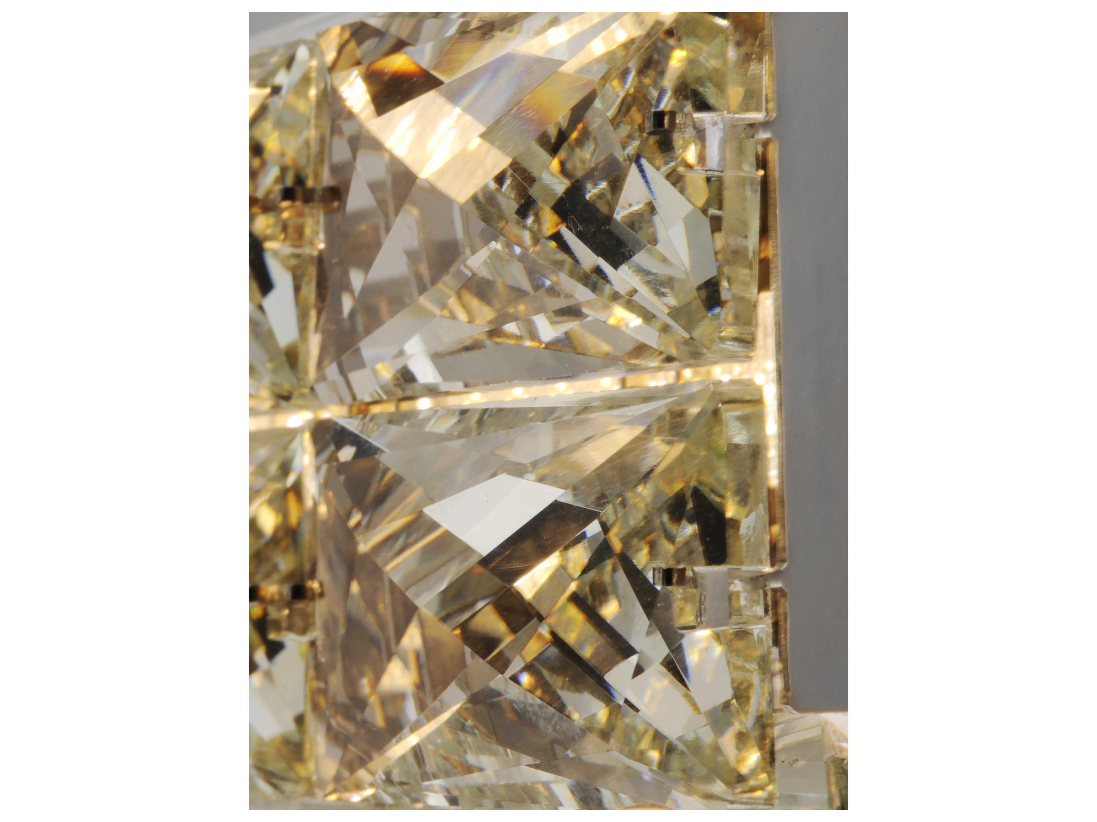 ET2 Zephyr 1-Light Polished Chrome Crystal LED Vanity Light