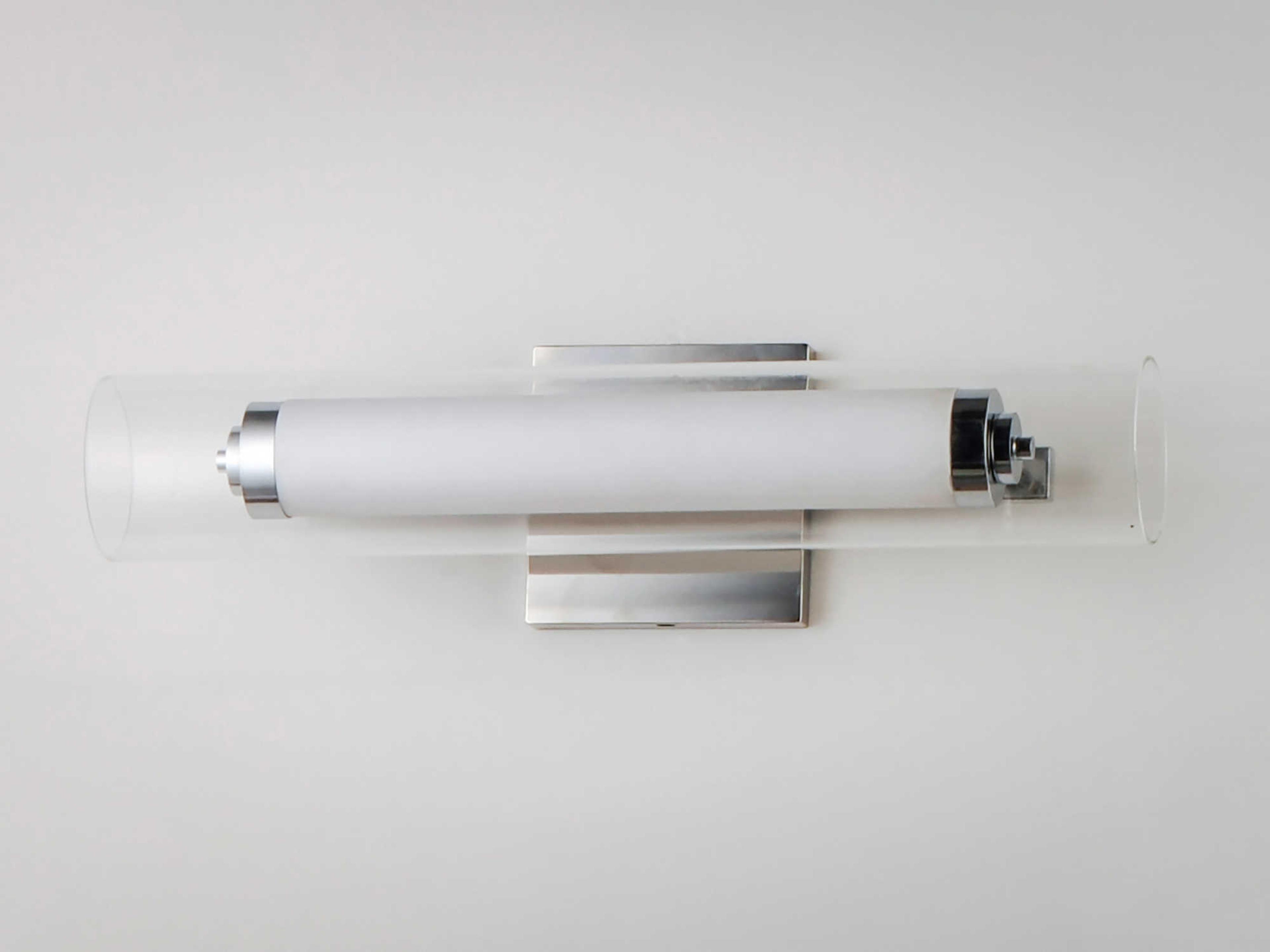 ET2 Centrum 1-Light Polished Chrome Glass LED Vanity Light