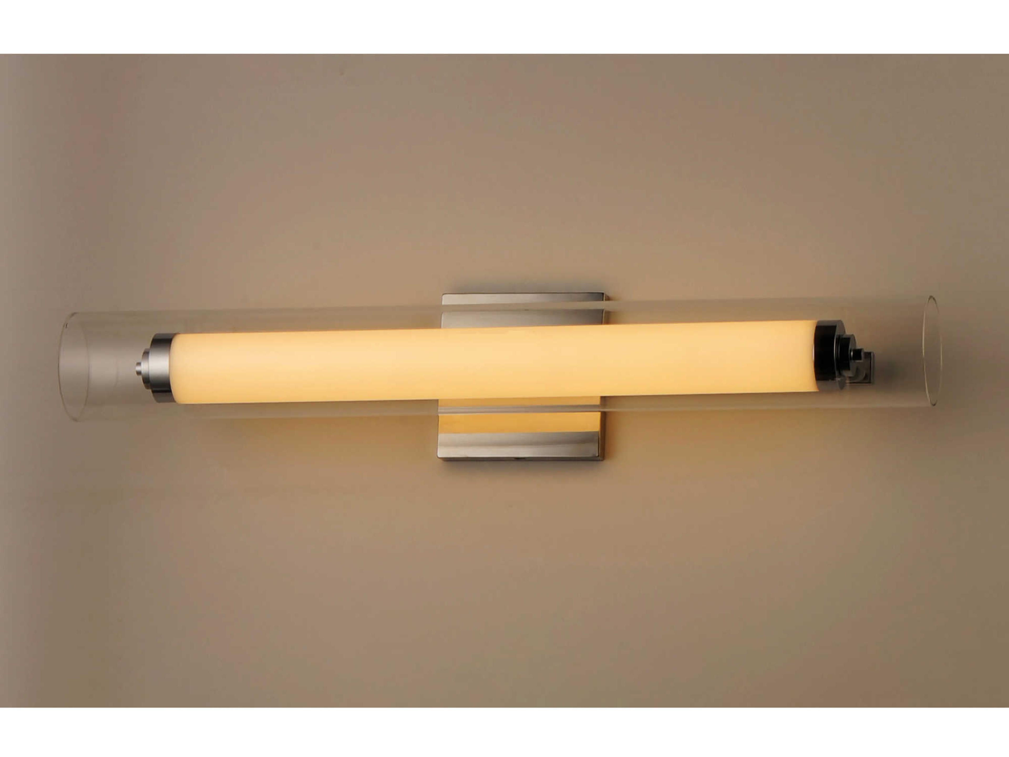 ET2 Centrum 1-Light Polished Chrome Glass LED Vanity Light