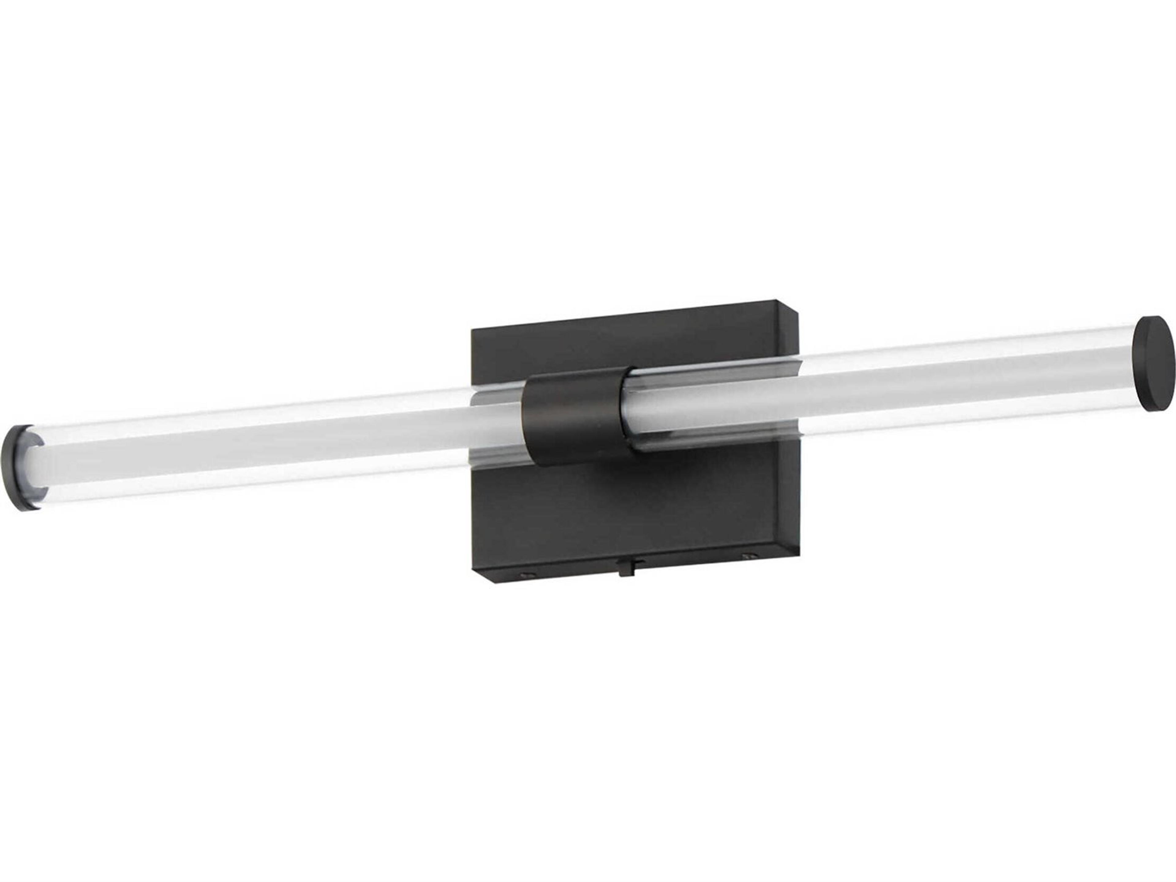 Fuse 1-Light Black Vanity Light