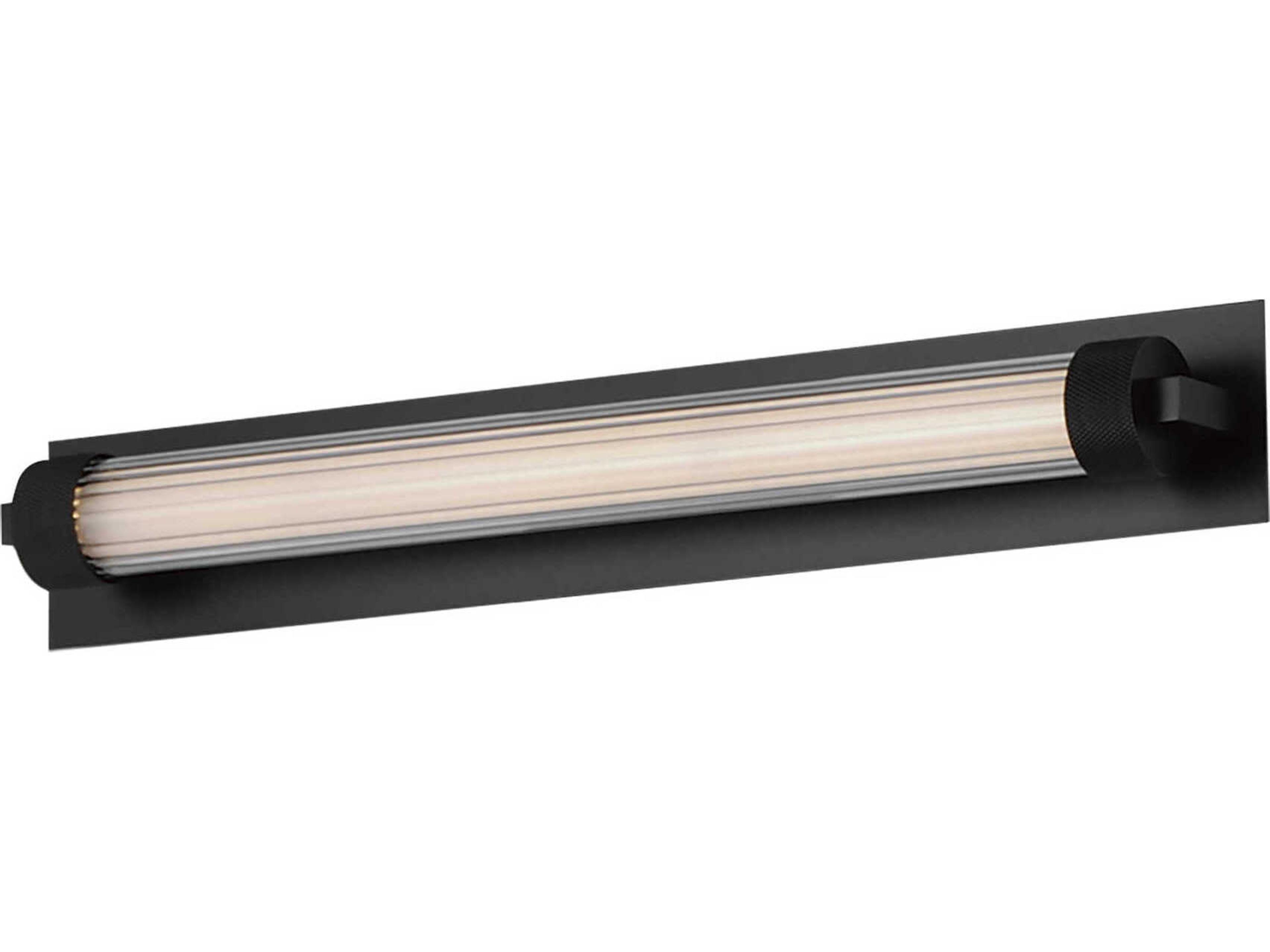 Doric 1-Light Black Vanity Light