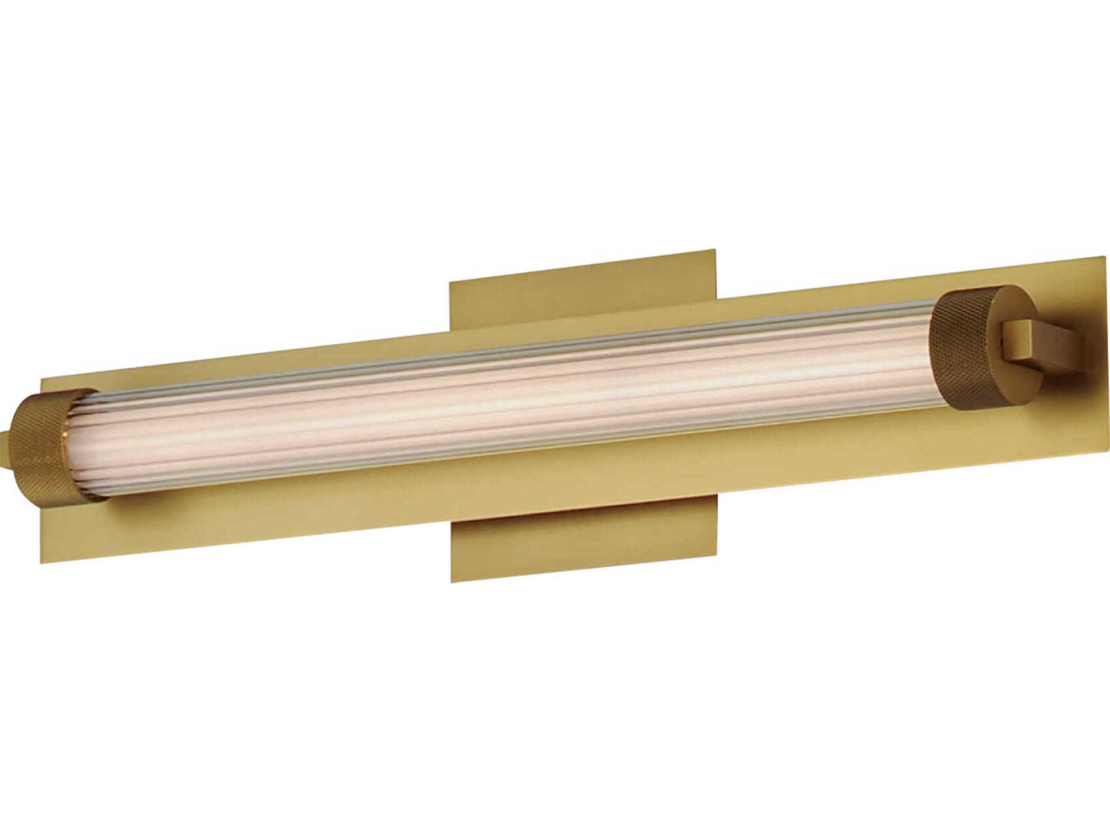 ET2 Doric 1-Light Natural Aged Brass Vanity Light