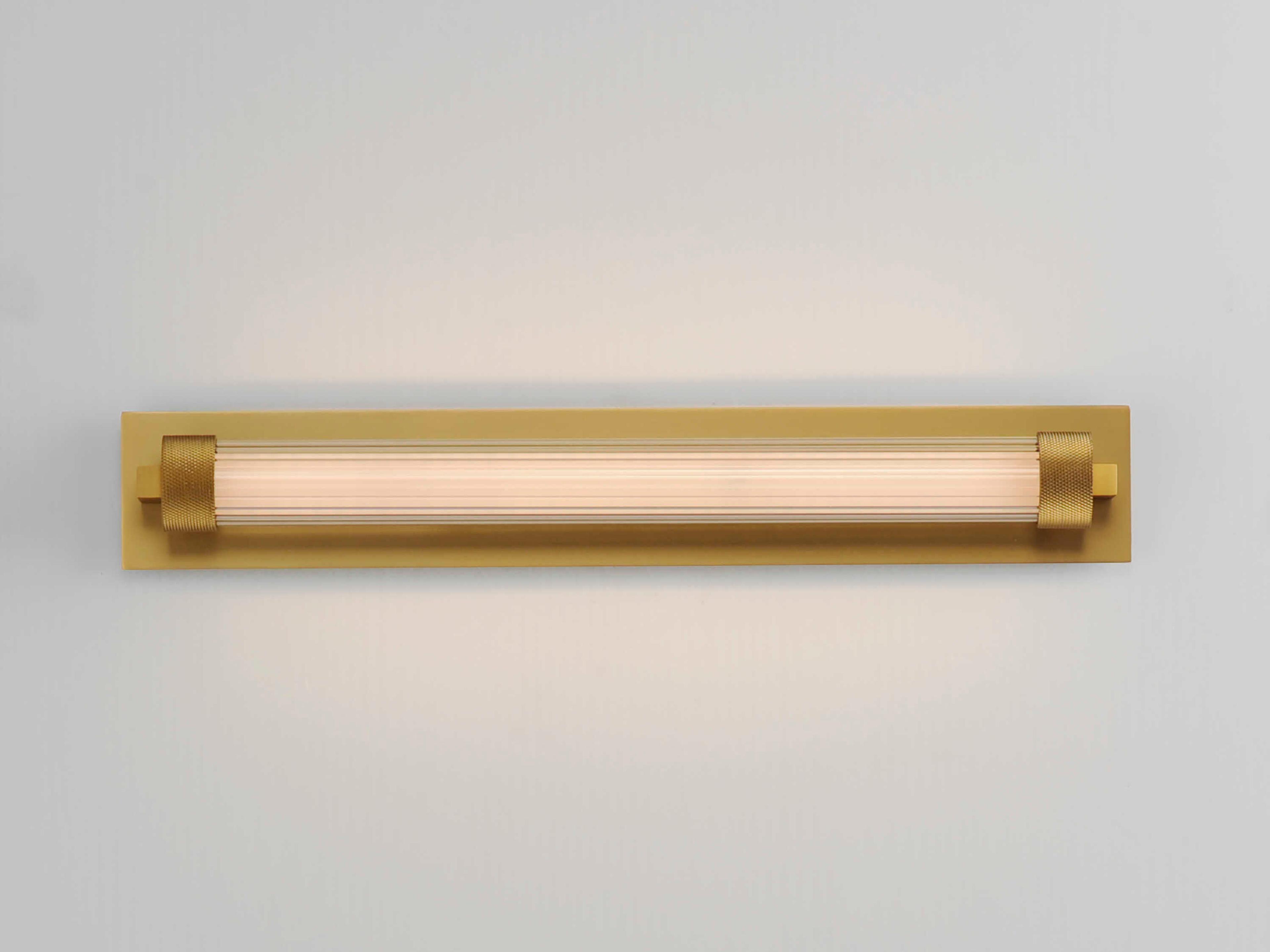 ET2 Doric 1-Light Natural Aged Brass Vanity Light