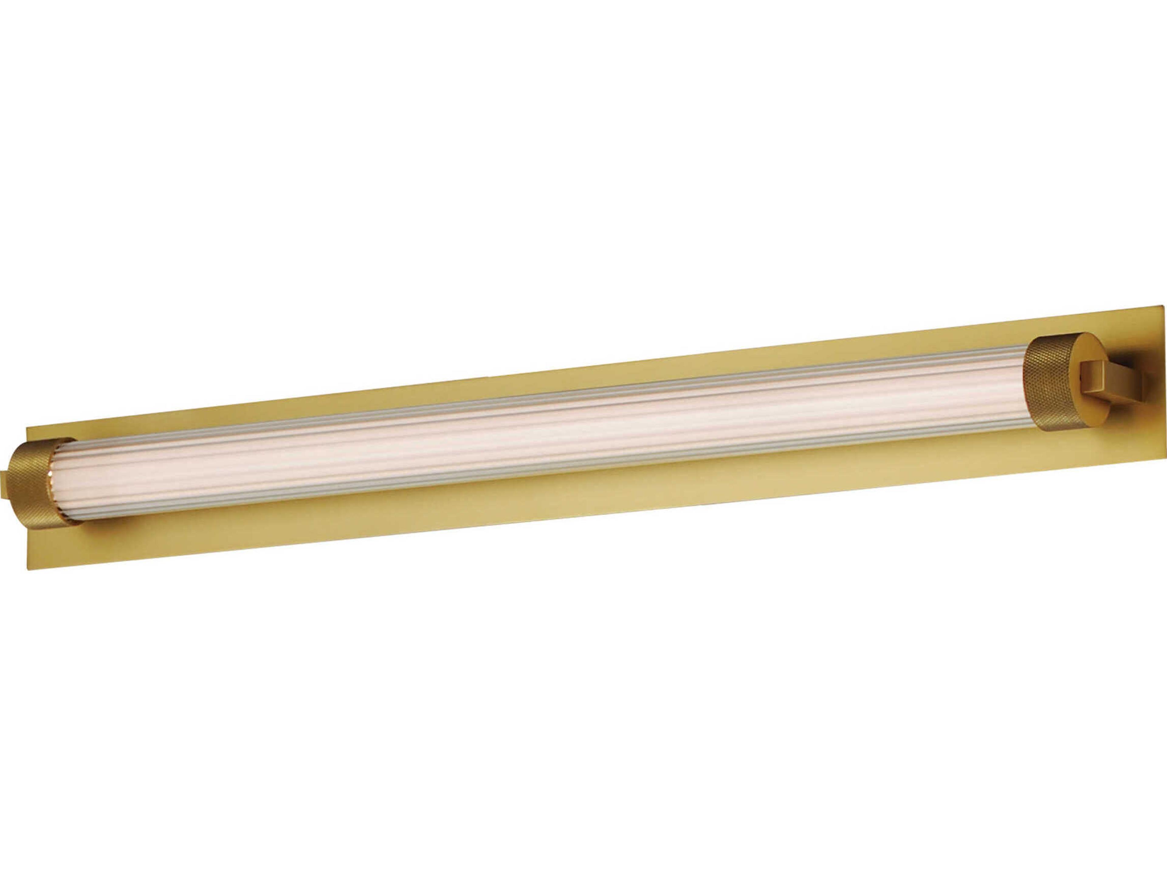 Doric 1-Light Natural Aged Brass Vanity Light