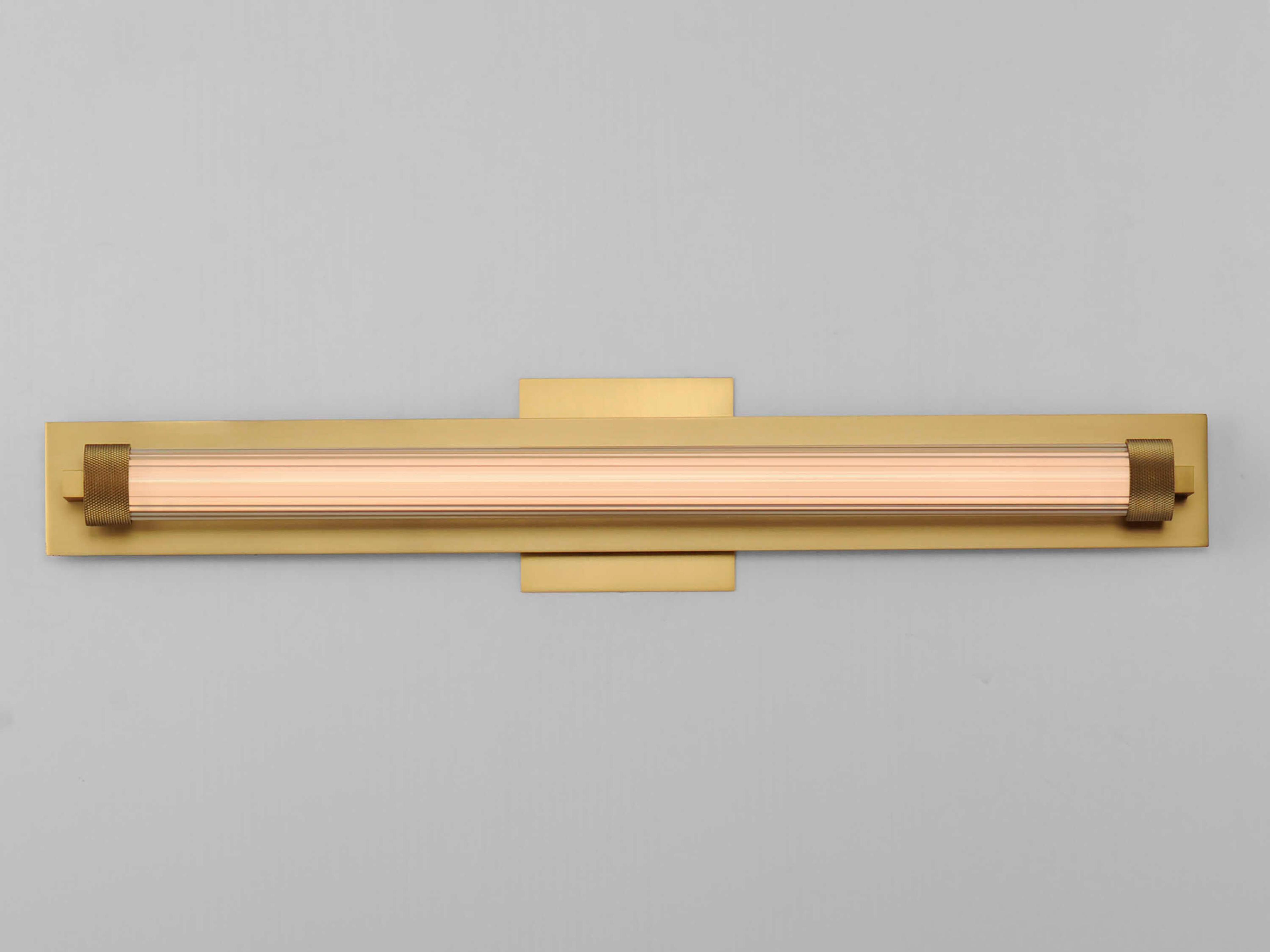 ET2 Doric 1-Light Natural Aged Brass Vanity Light