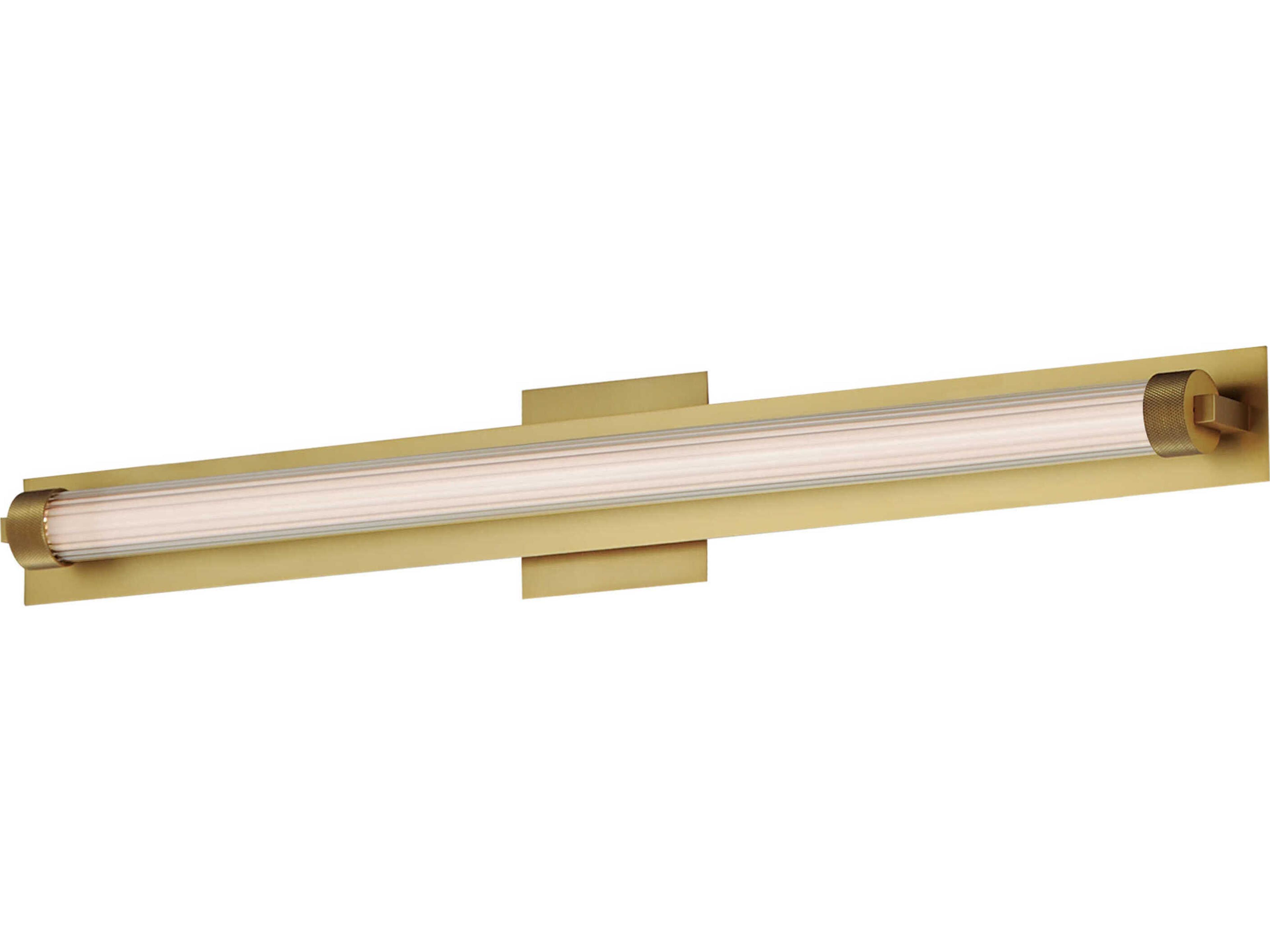 ET2 Doric 1-Light Natural Aged Brass Vanity Light
