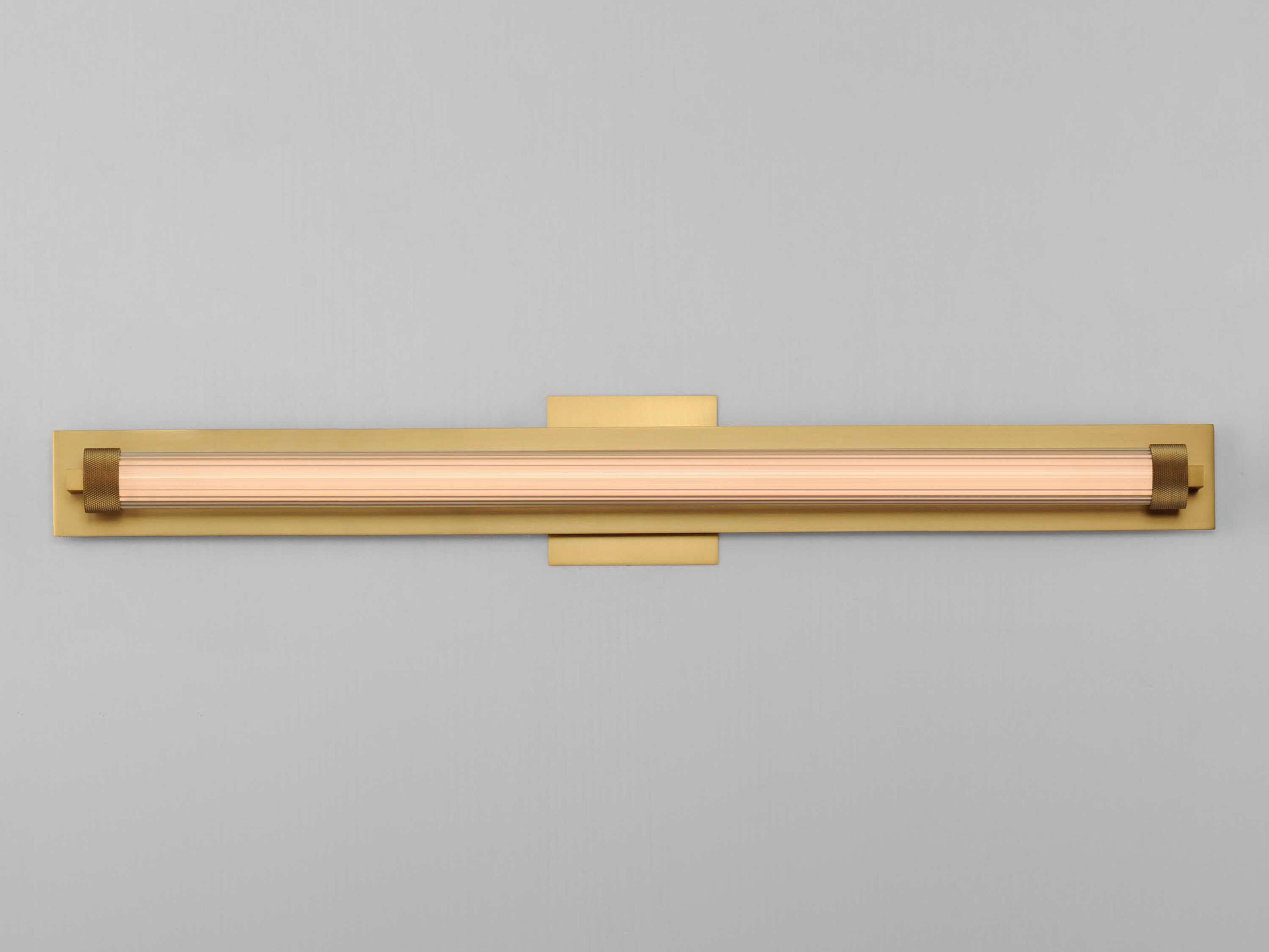 ET2 Doric 1-Light Natural Aged Brass Vanity Light