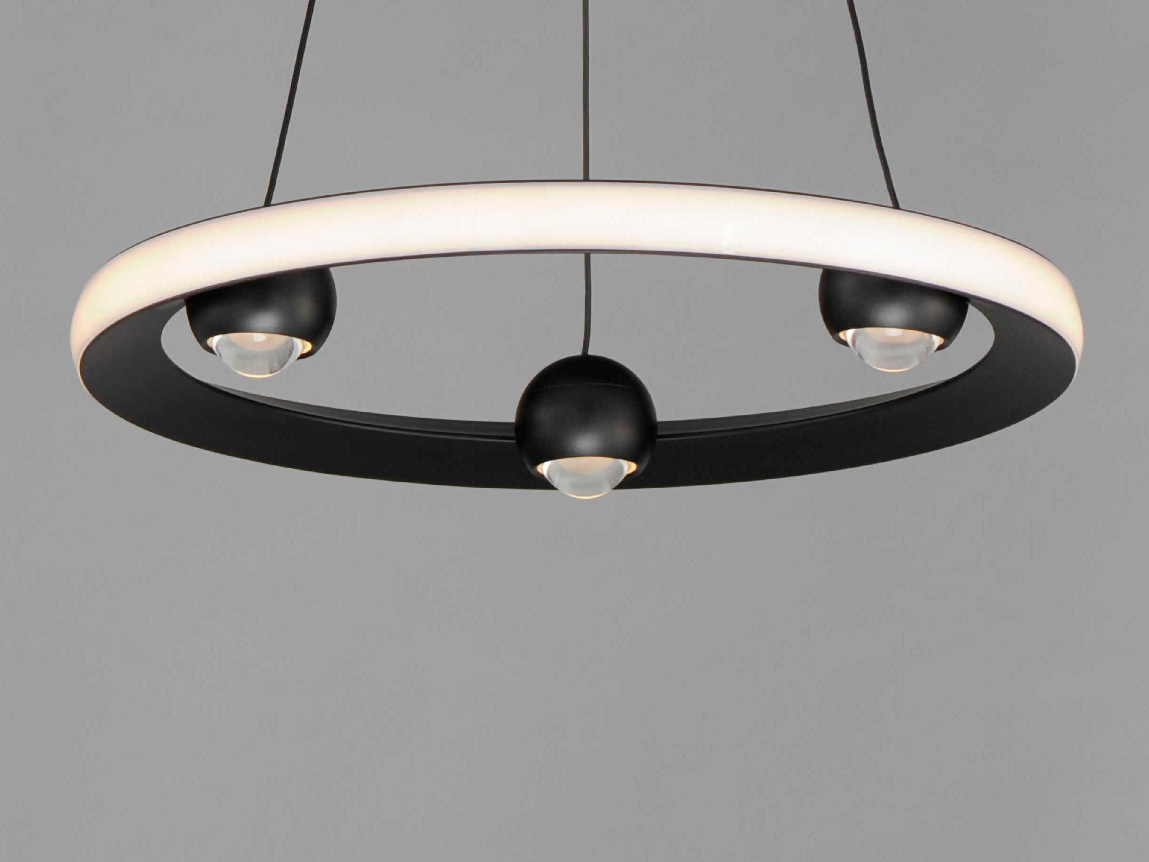 ET2 Nodes 1-Light Black LED Pendant