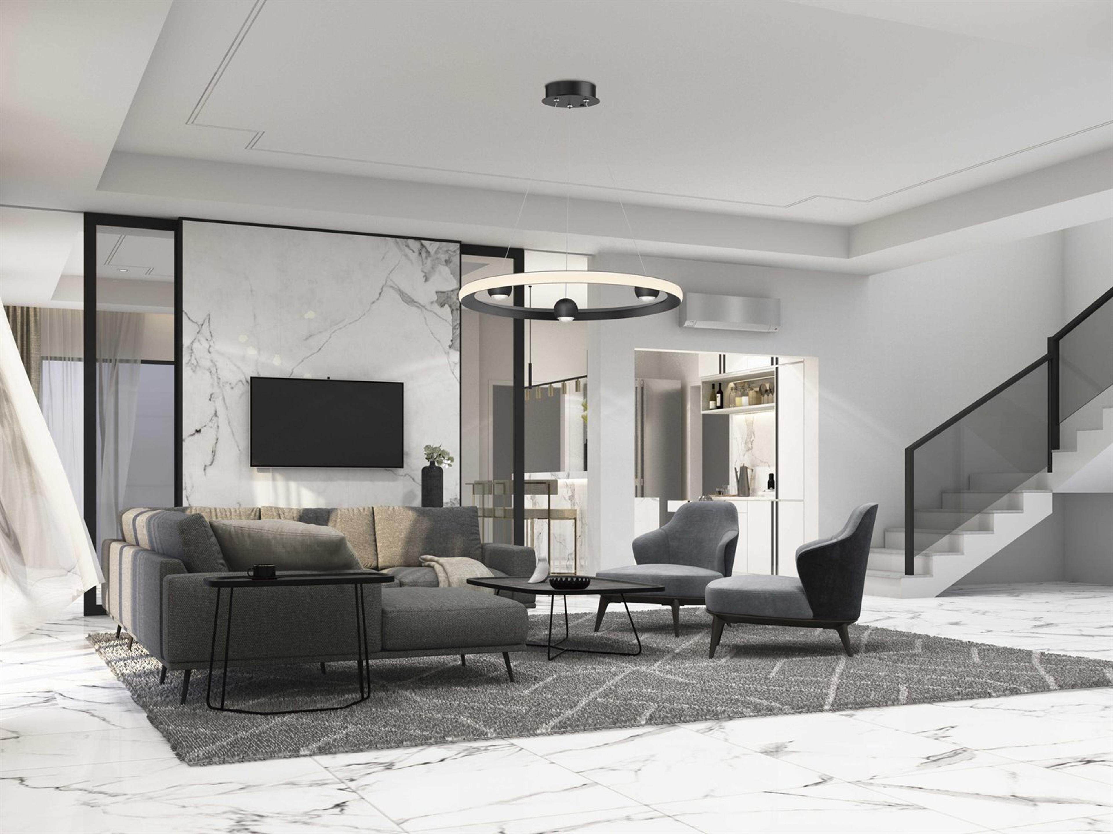 ET2 Nodes 1-Light Black LED Pendant