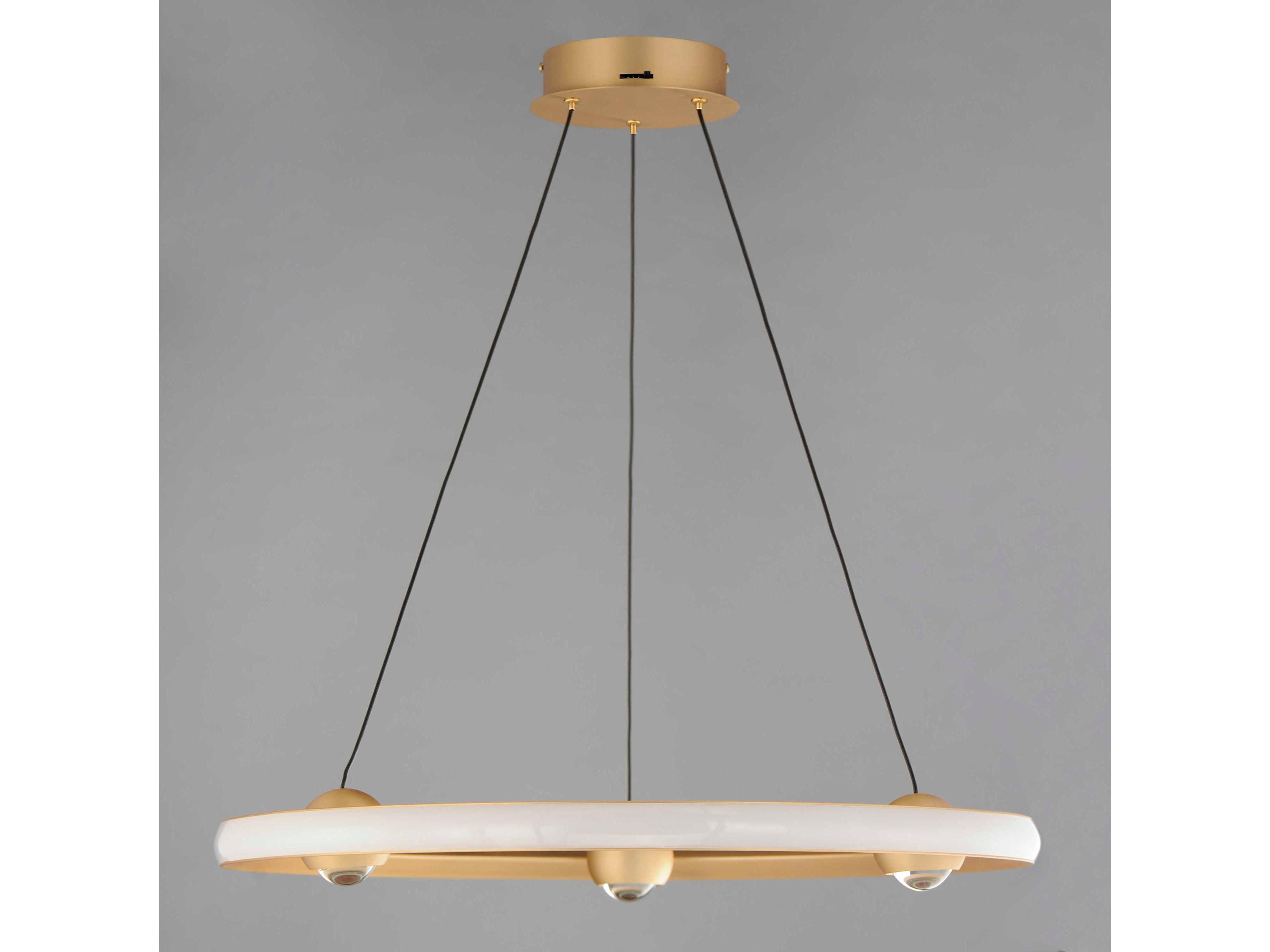 ET2 Nodes 1-Light Gold LED Pendant