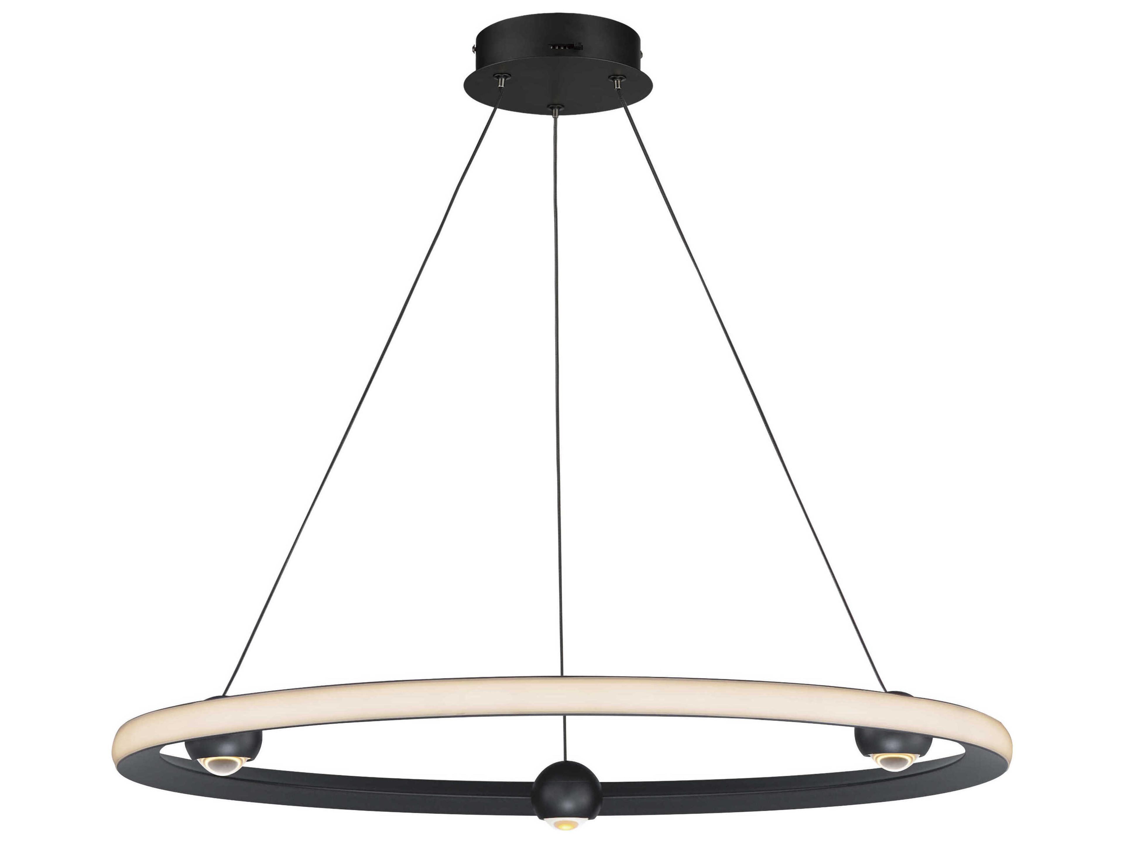 Nodes 1-Light Black LED Pendant