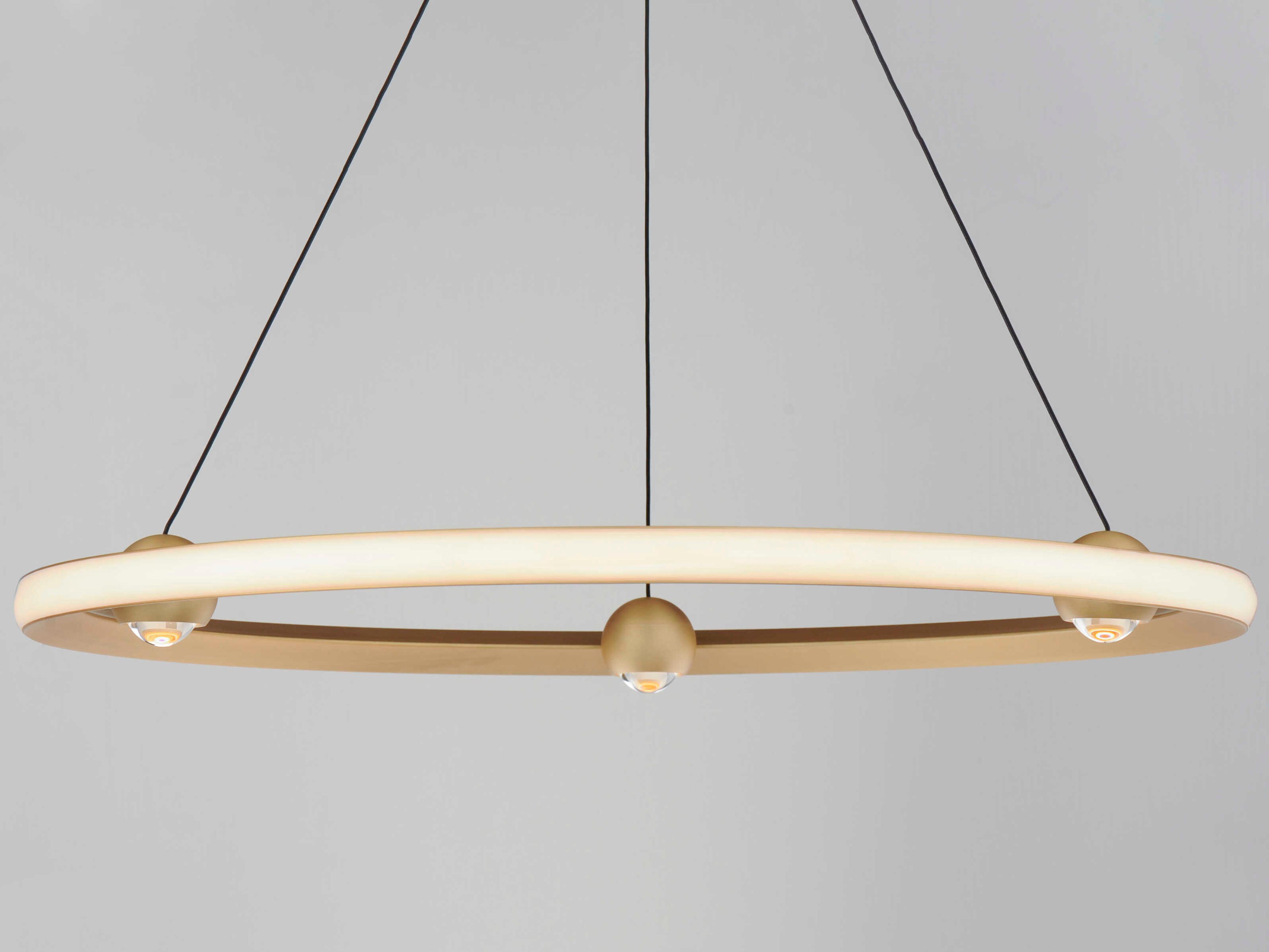 ET2 Nodes 1-Light Gold LED Pendant