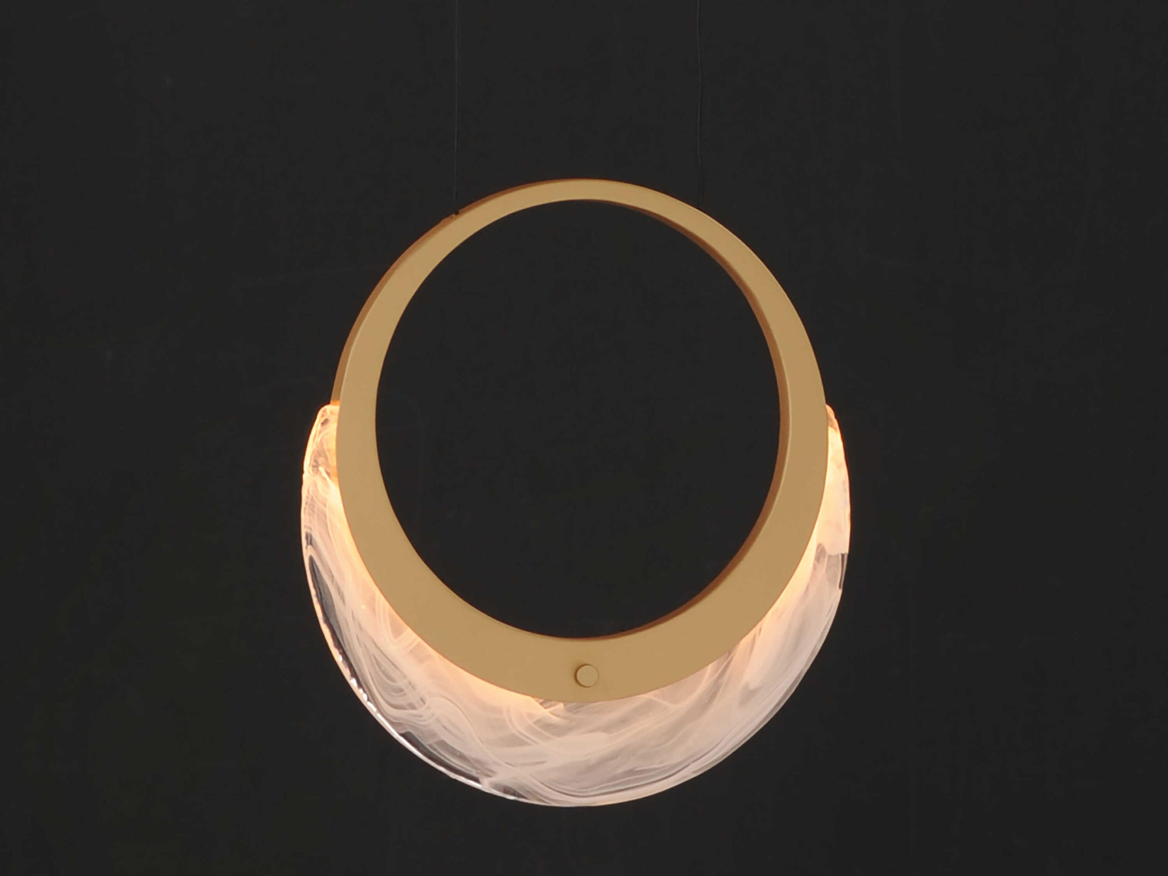 ET2 Lyra 1-Light Gold Round Mini Pendant