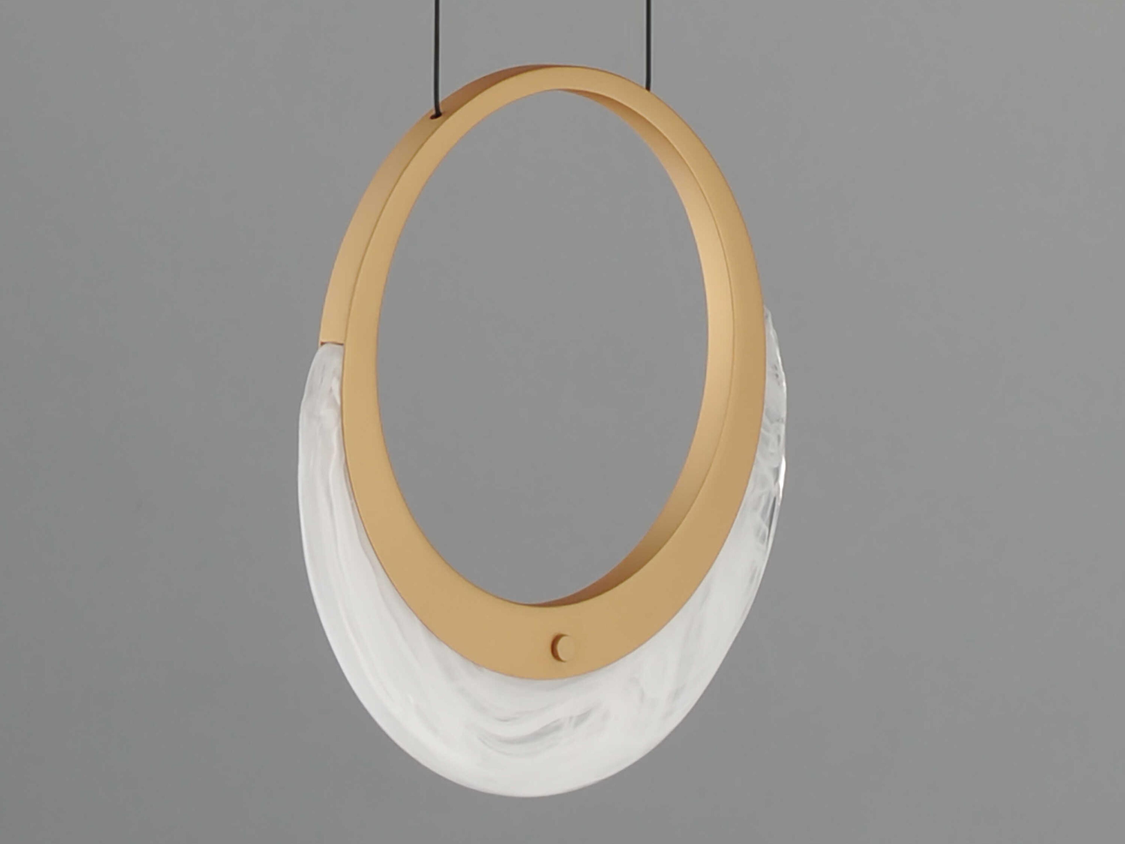 ET2 Lyra 1-Light Gold Round Mini Pendant