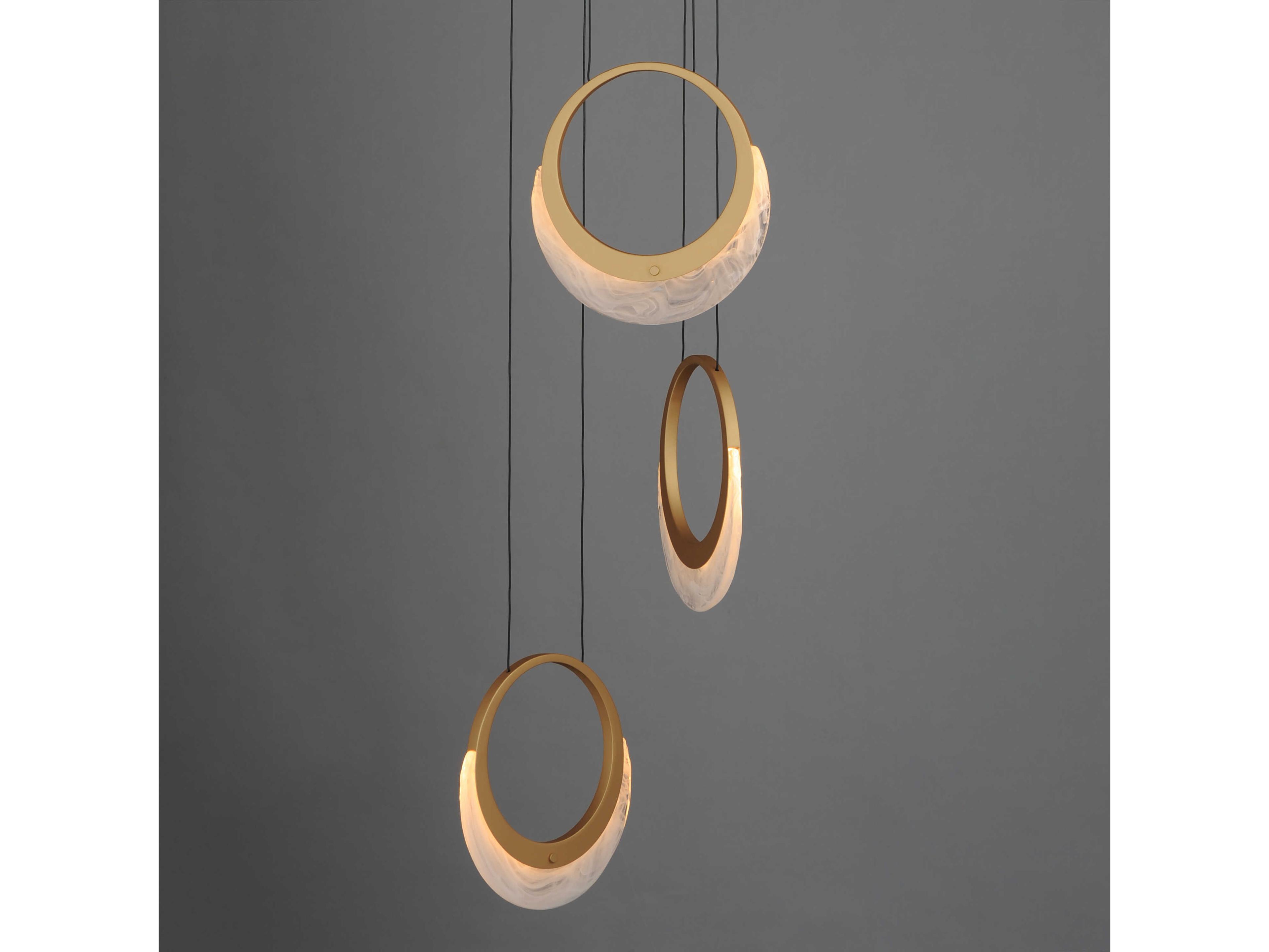ET2 Lyra 3-Light Gold Round Pendant
