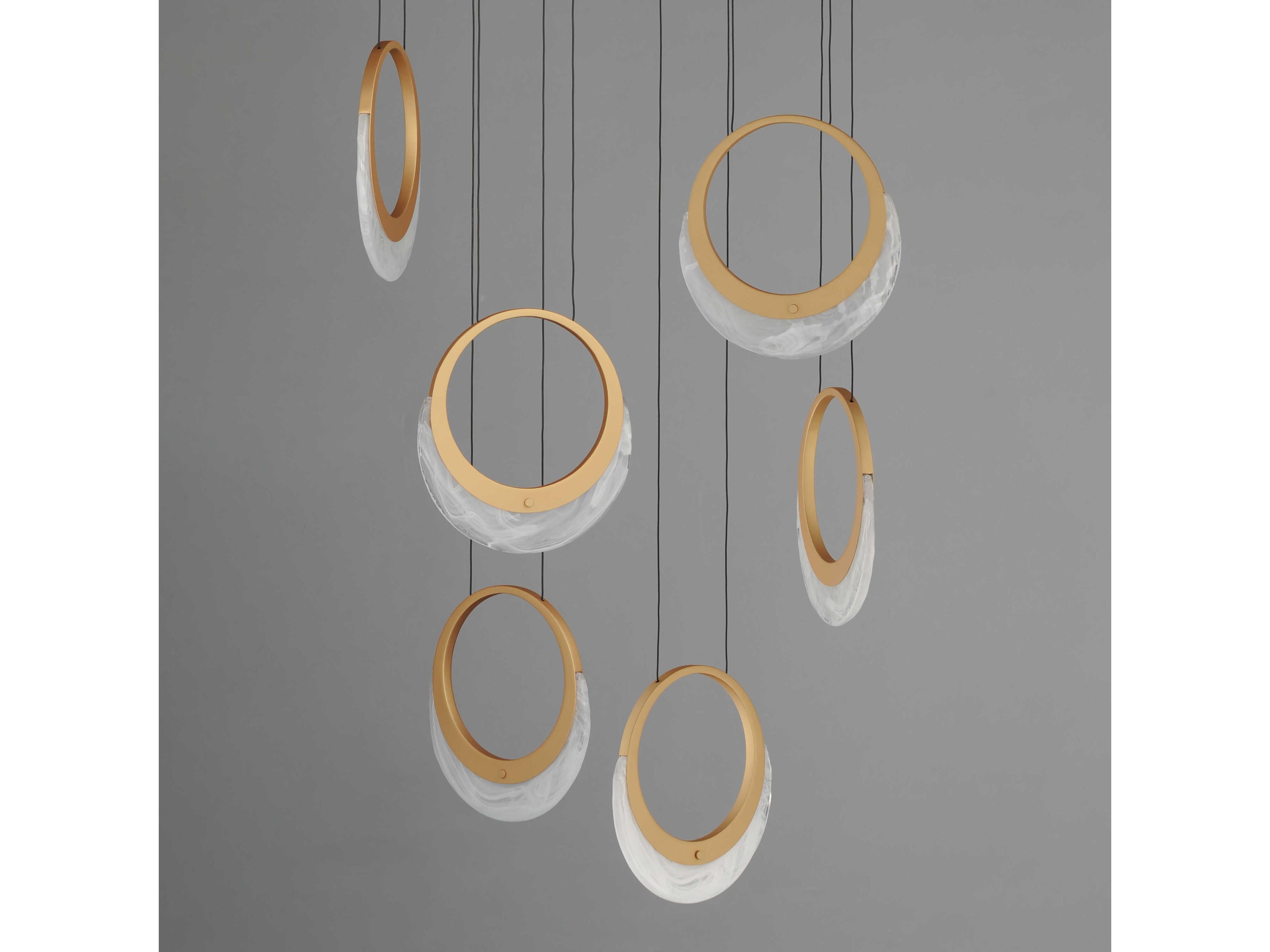 ET2 Lyra 6-Light Gold Round Pendant