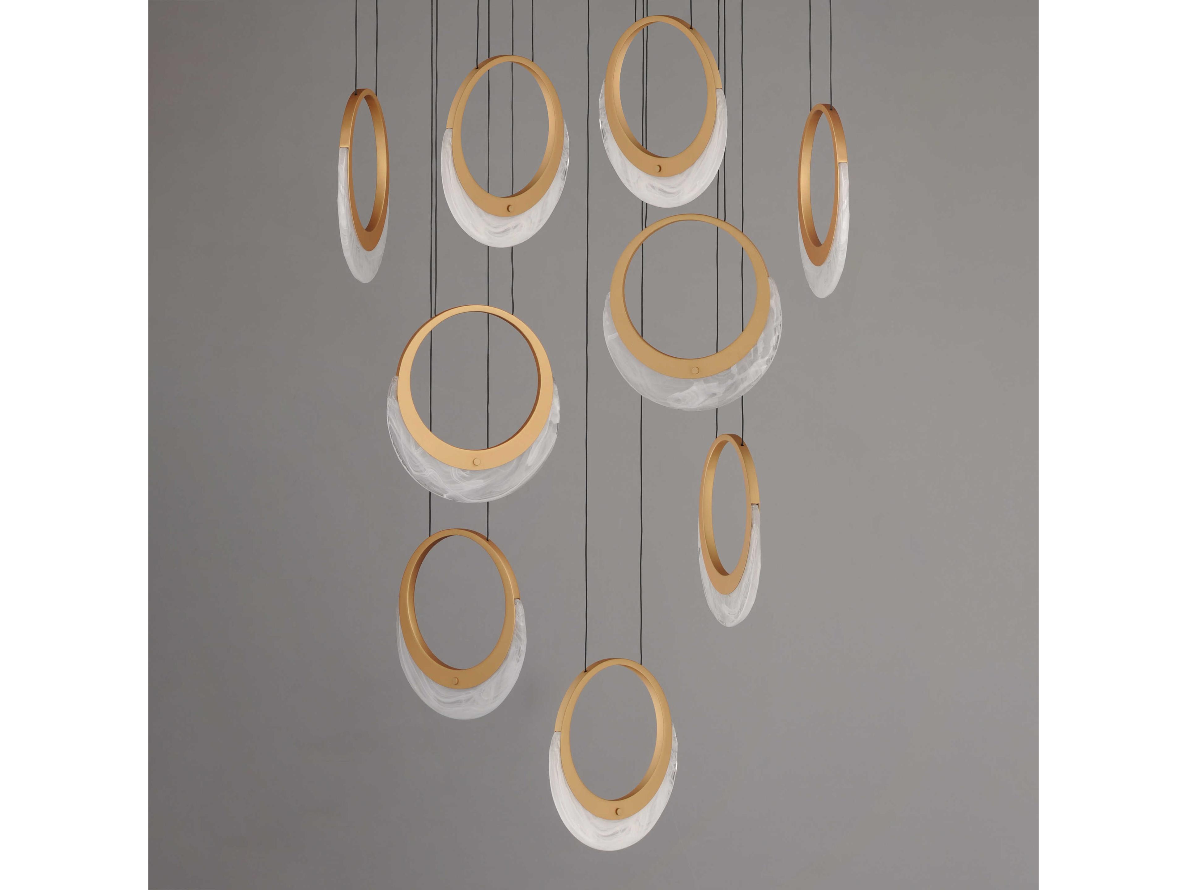 ET2 Lyra 9-Light Gold Round Pendant