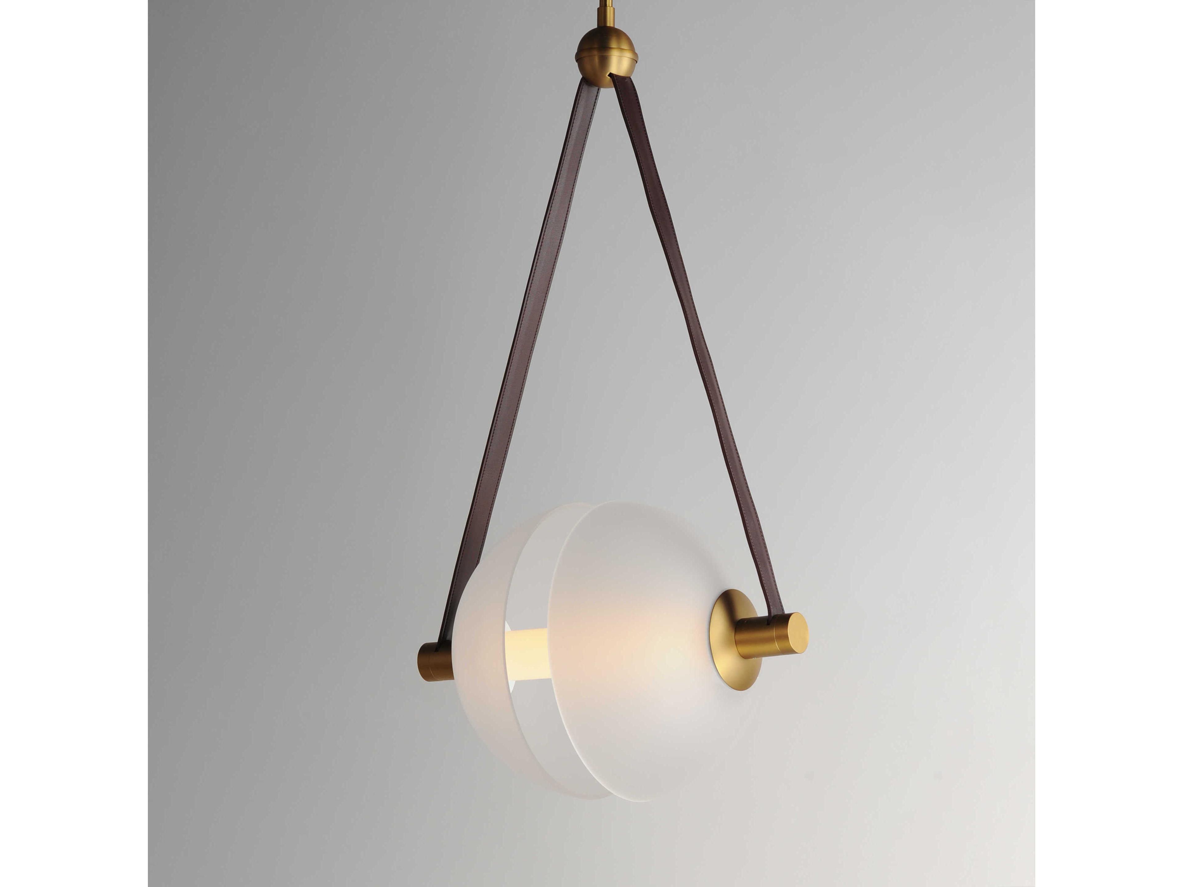 ET2 Dispatch 1-Light Natural Aged Brass Globe Pendant