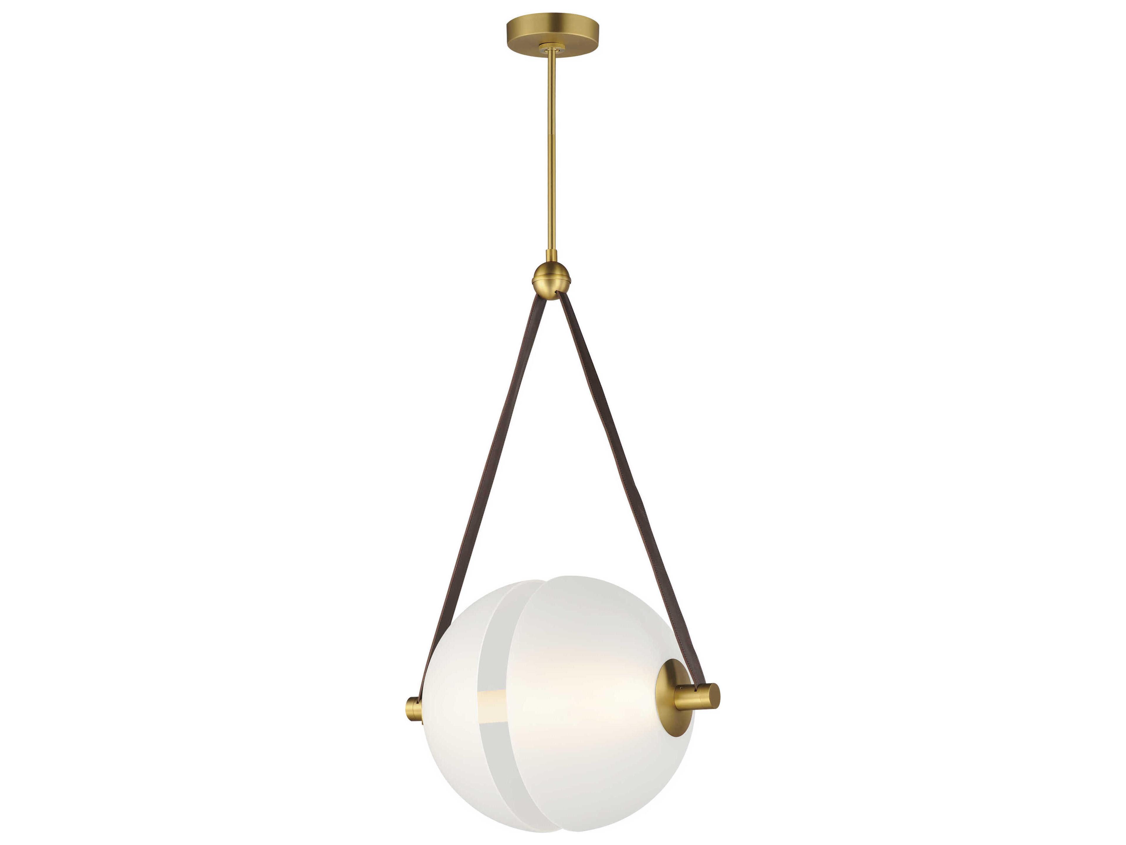 ET2 Dispatch 1-Light Natural Aged Brass Globe Pendant
