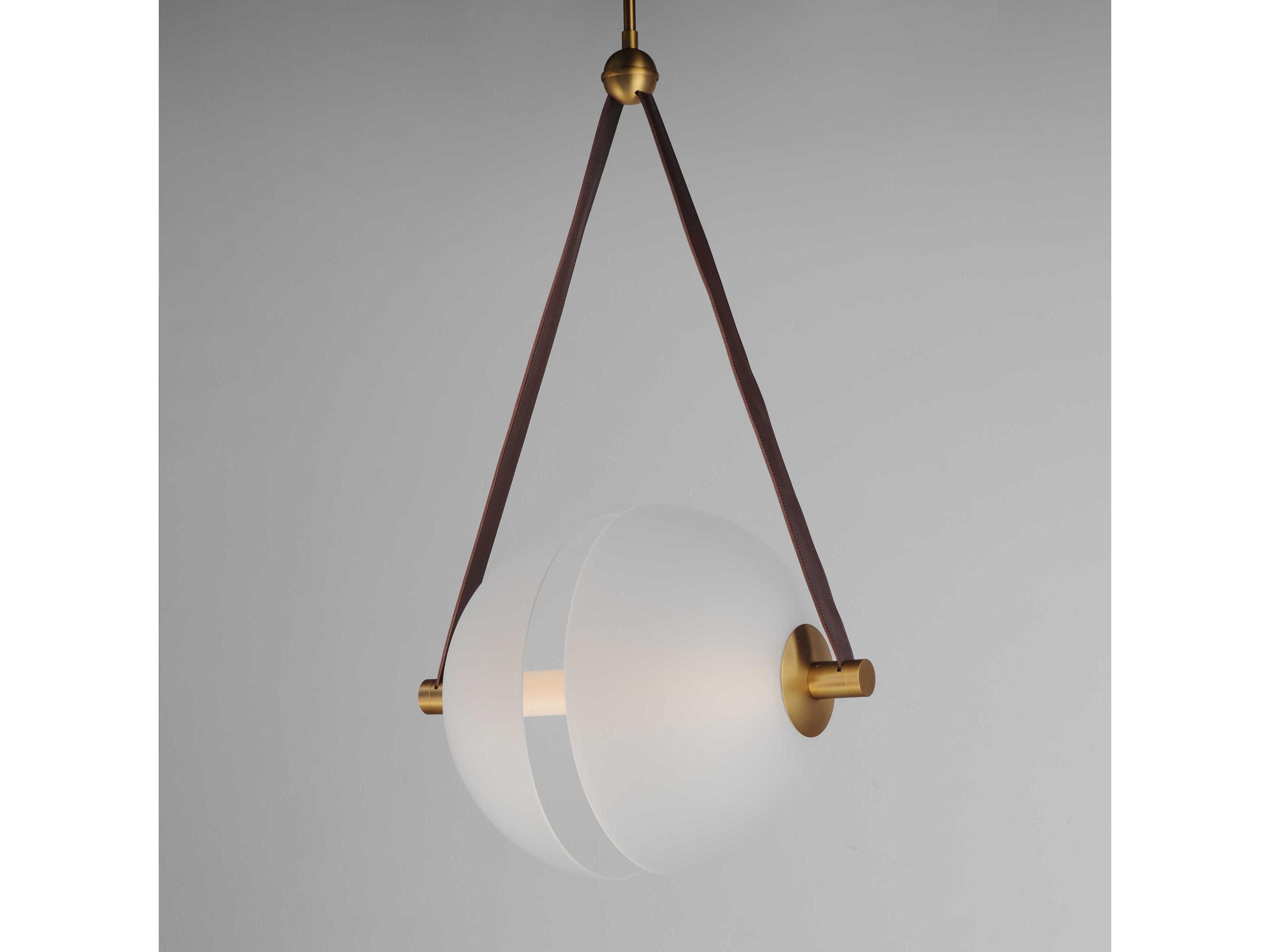 ET2 Dispatch 1-Light Natural Aged Brass Globe Pendant