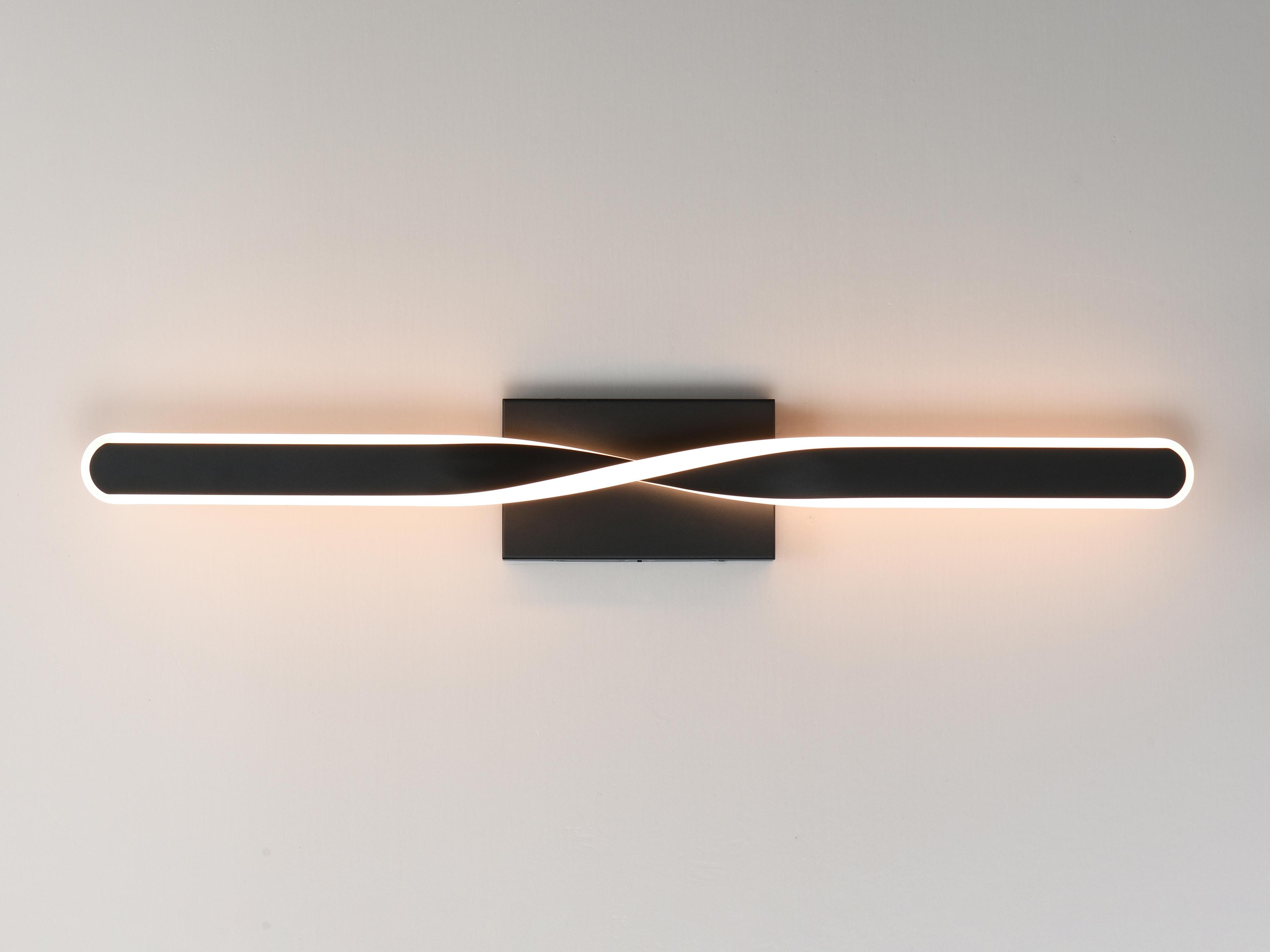 ET2 Pirouette 1-Light Black Vanity Light